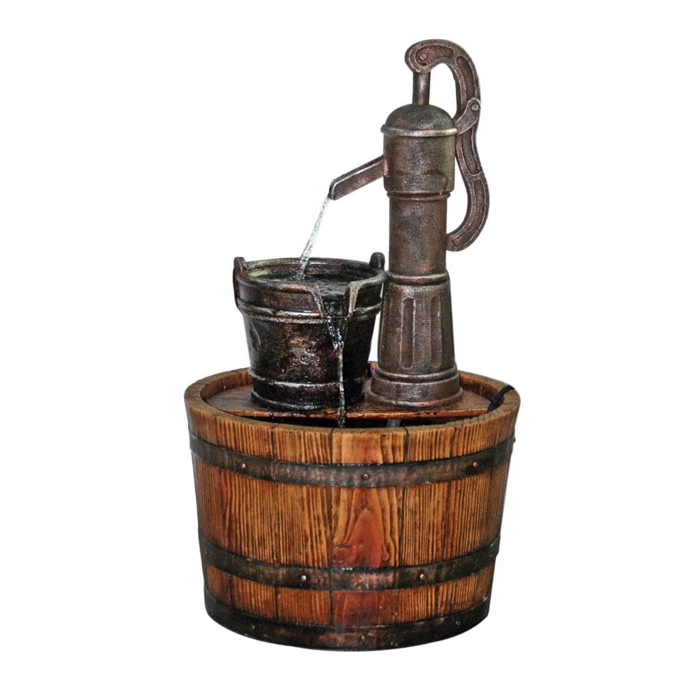 Design Toscano SS11155 25-in H Resin Outdoor Fountain Statue Pump Included