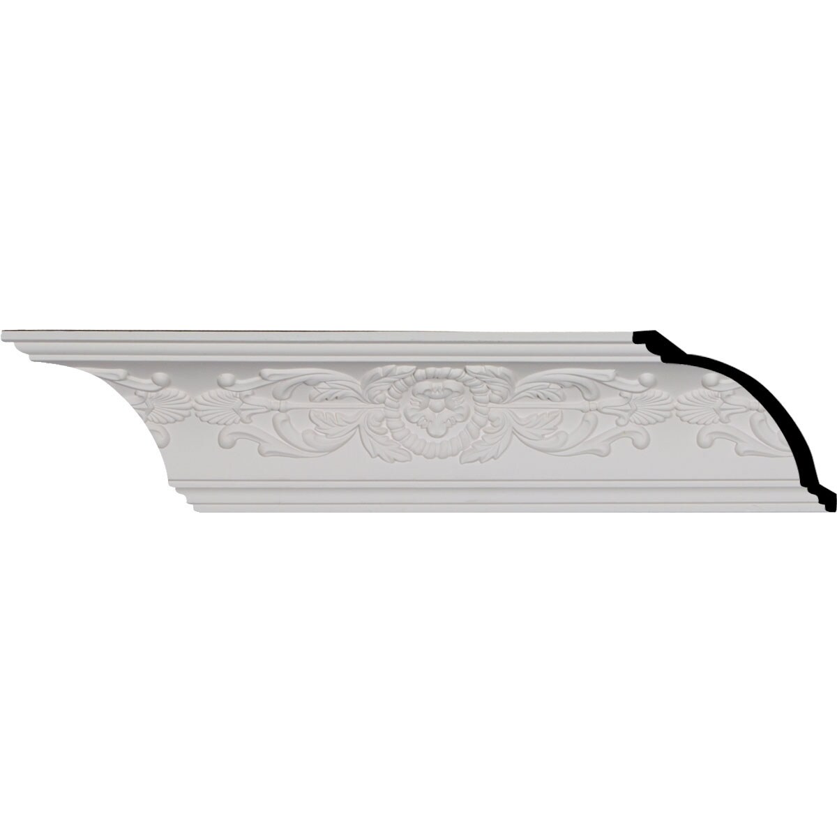 Ekena Millwork MLD04X04X05ME-CASE-8 Medway 5-3/8-in x 7-ft 10-1/2-in Primed Urethane Crown Moulding 8 -Pack
