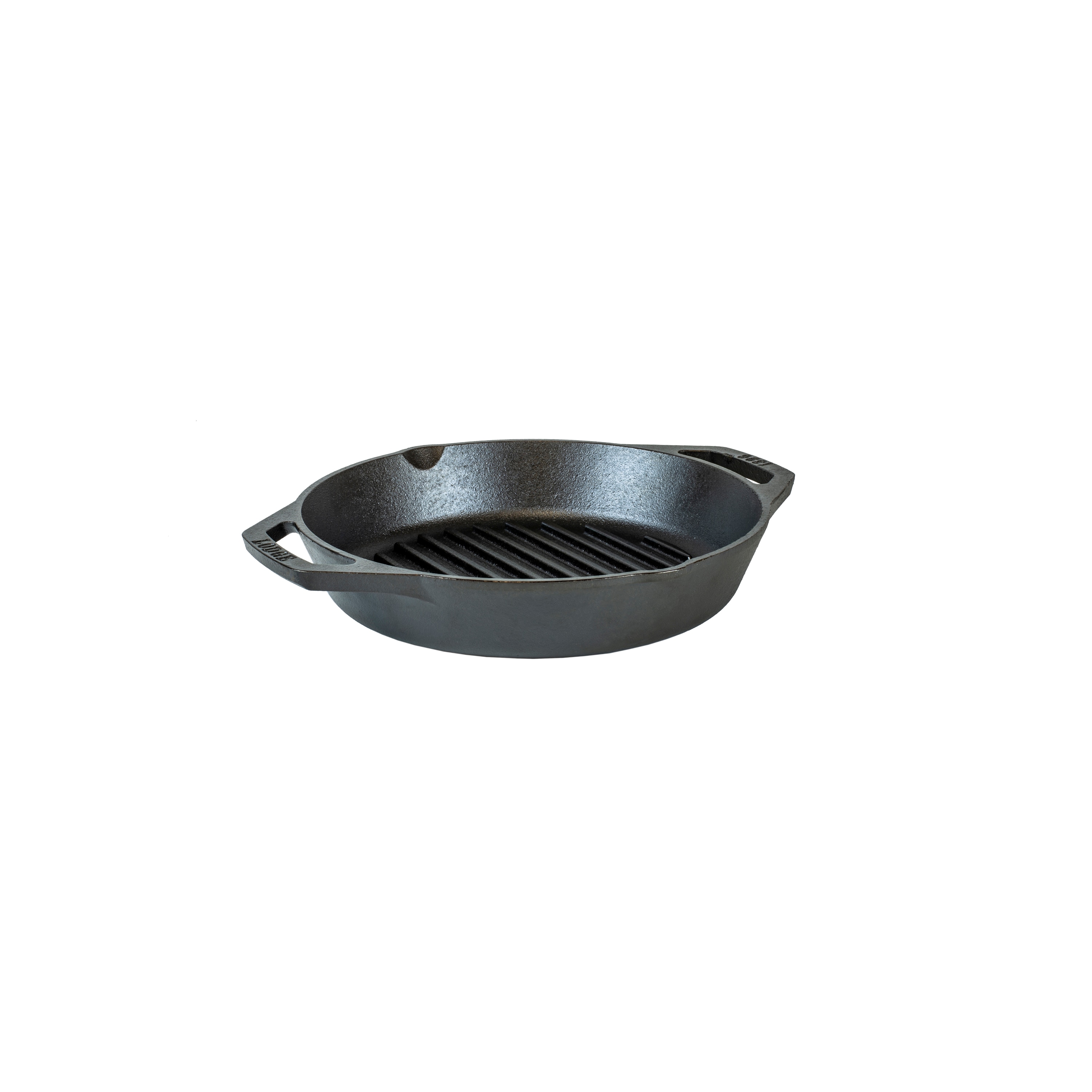Lodge 10.25 Inch Pre-Seasoned Cast Iron Dual Handle Grill Pan, Ready for  the Stove, Grill or Campfire + Signature Series Heat Resistant Silicon Pot