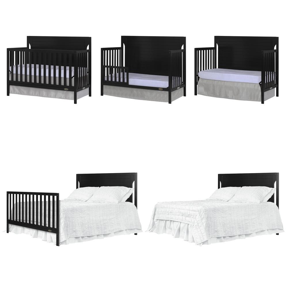 Dream On Me Cape Cod Black 5 in 1 Convertible Crib in the Cribs department at Lowes