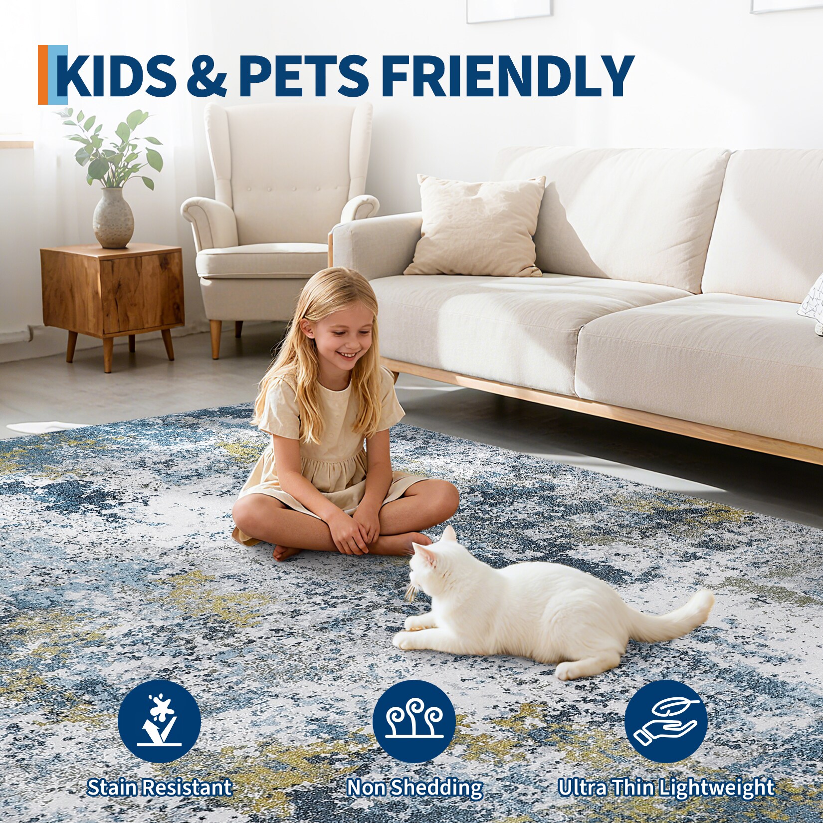 Qeetex SUNNY-PHK-369RNDLD rugs - View #6