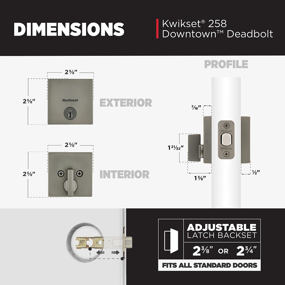 Kwikset Signature Series 92580-096 Door-Deadbolts - View #4