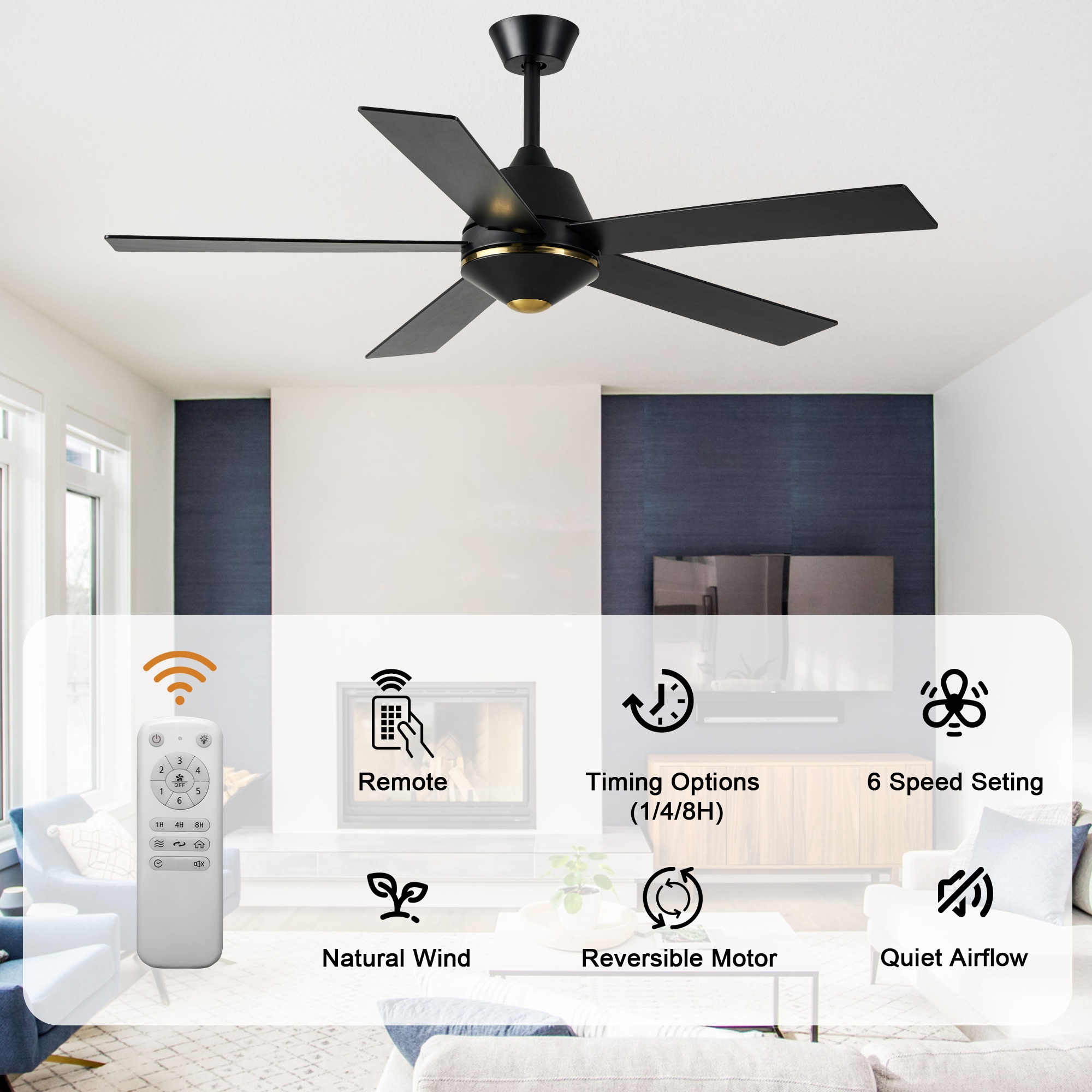 Bella Depot DCFS52H19 Ceiling-Fans - View #6