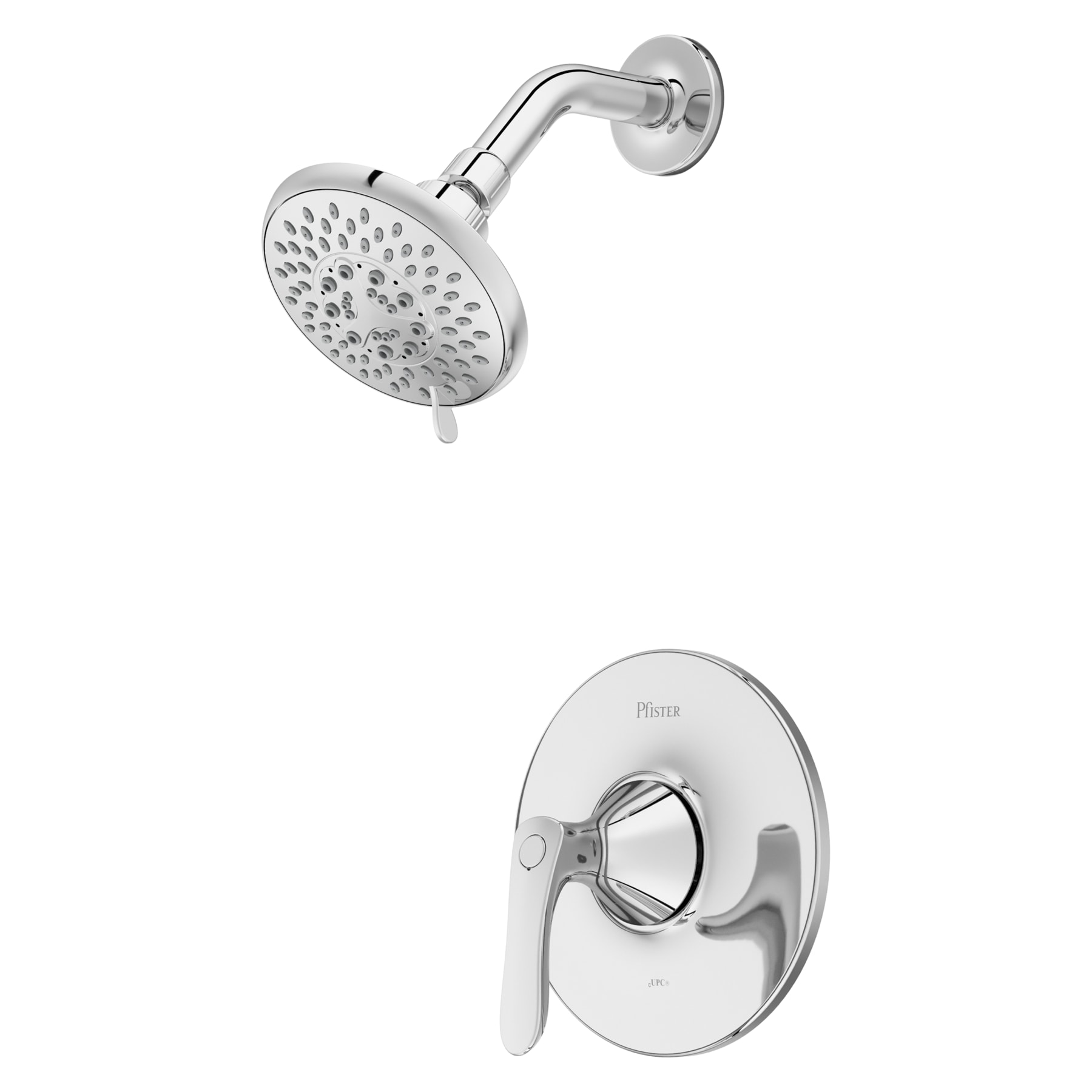 Pfister LG89-7WRC Weller Polished chrome 1-handle Single function 3.219-Inches Round Shower Faucet