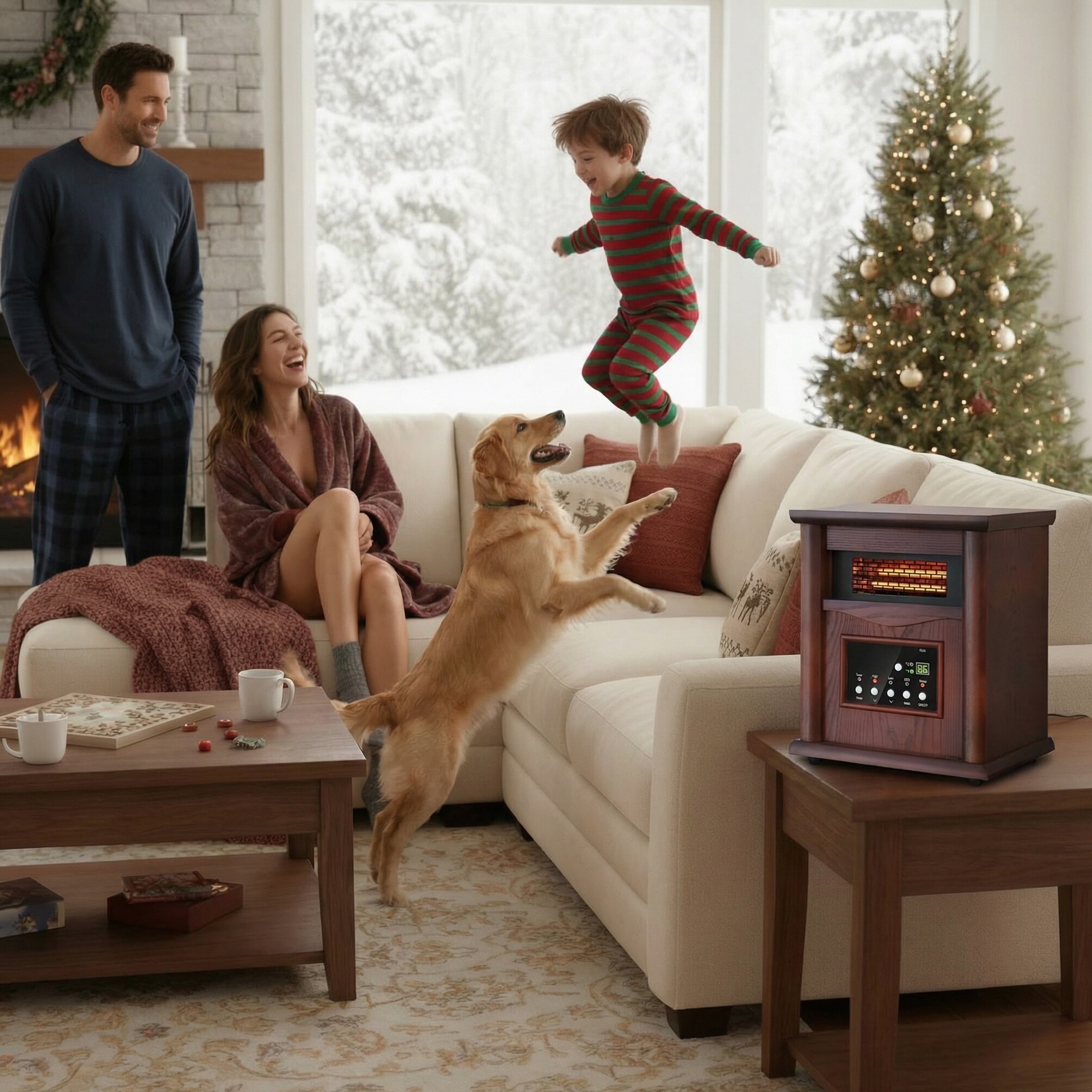 AIRO COMFORT GD9315BCW-3J-DARK Portable-Electric-Heat - View #7