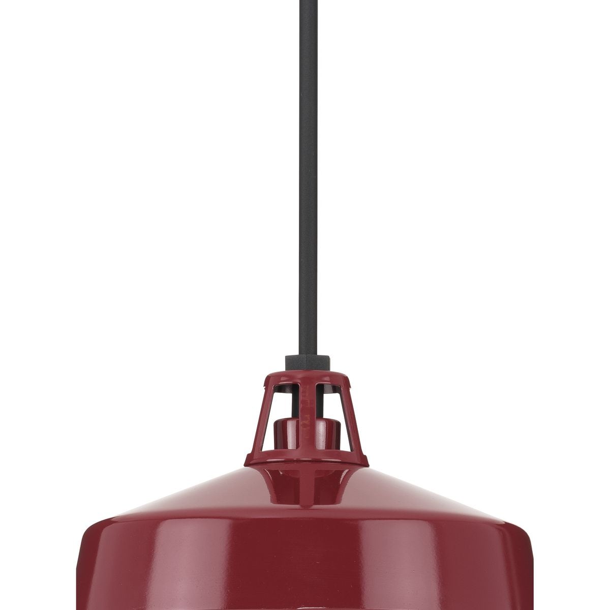 Cedar Springs Red and White Glass Outdoor Hanging Light