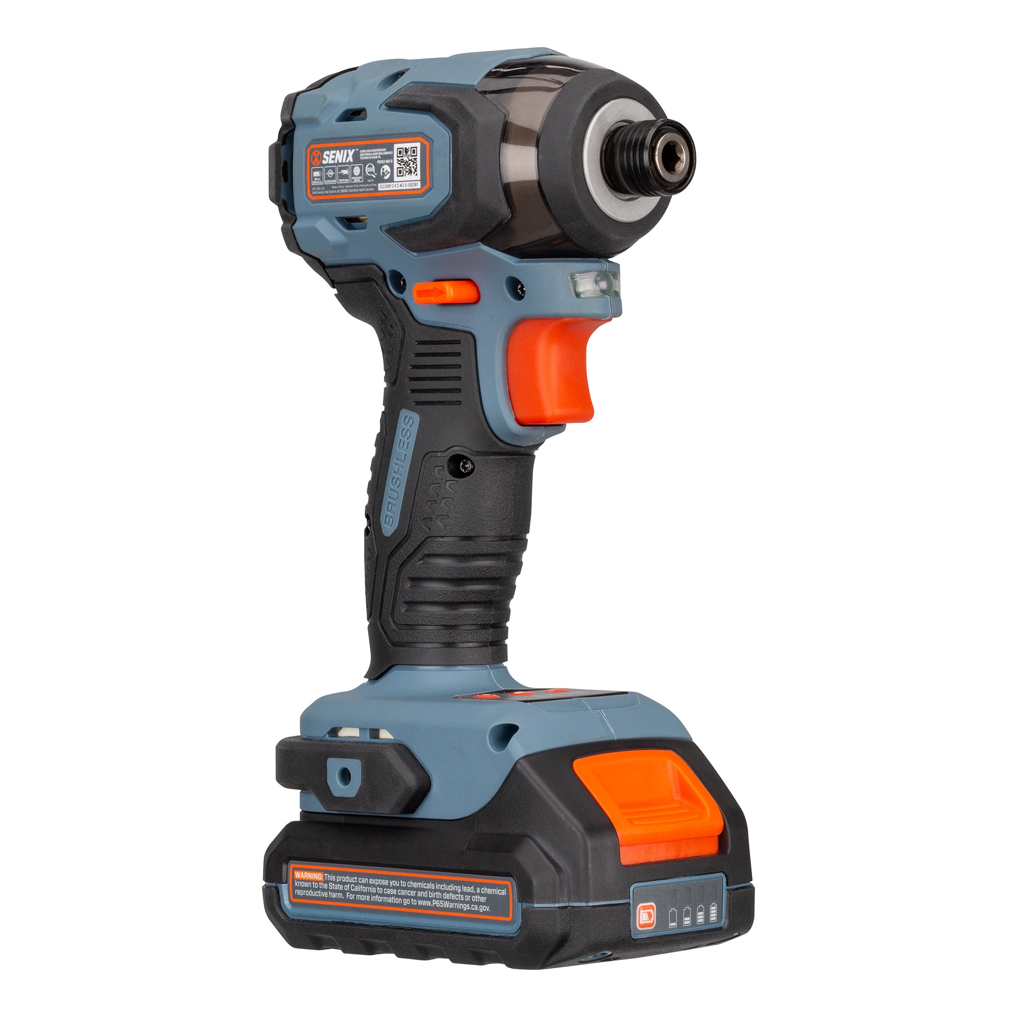 WEN 20-Volt Max Lithium-Ion 1/4 in. Brushless Cordless Impact Driver with 2.0 Ah Battery and Charger