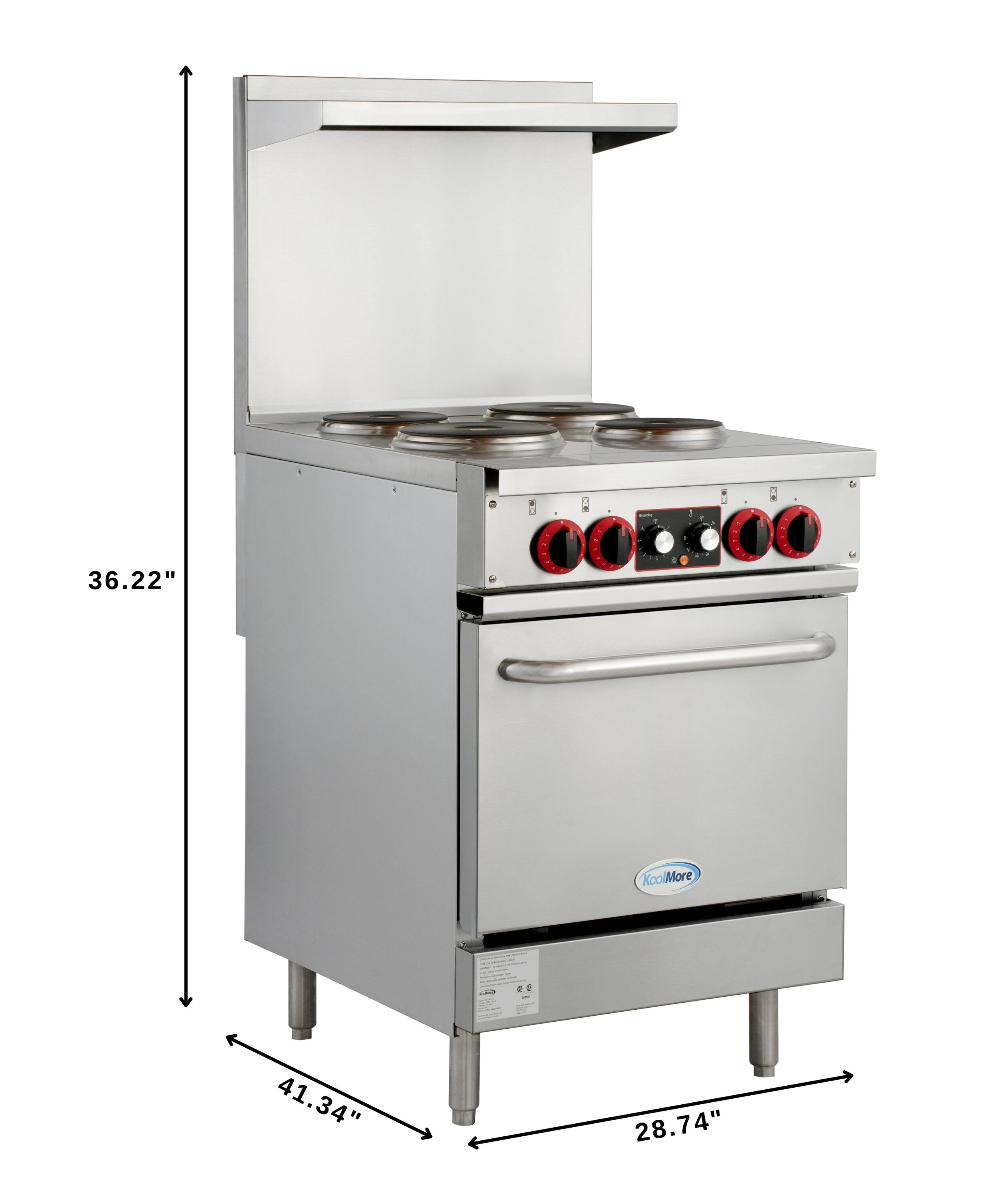 KoolMore LOW-KM-CR24-E Freestanding-Electric-Ranges - View #8
