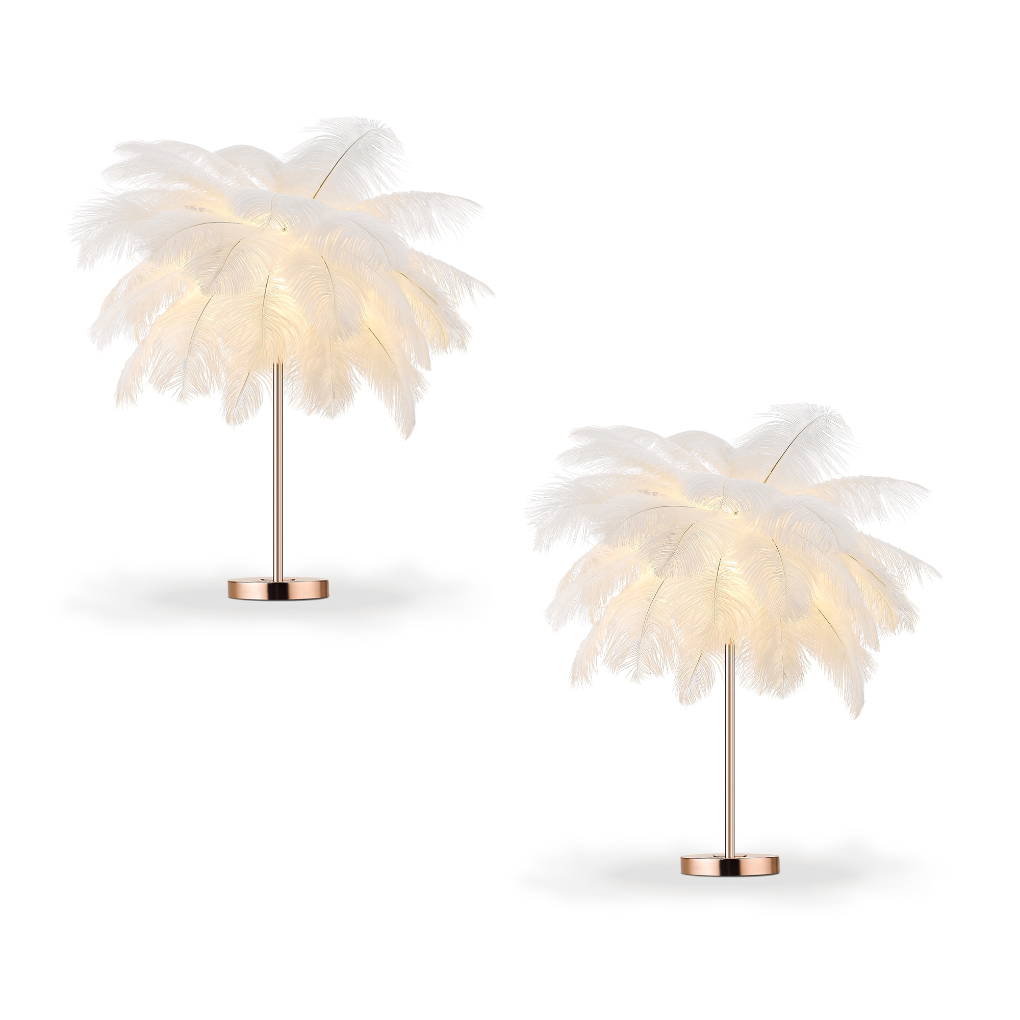 LTMATE LST-8830WMDM JAZAVA 23.62-in White LED Table Lamp with 2 -Set
