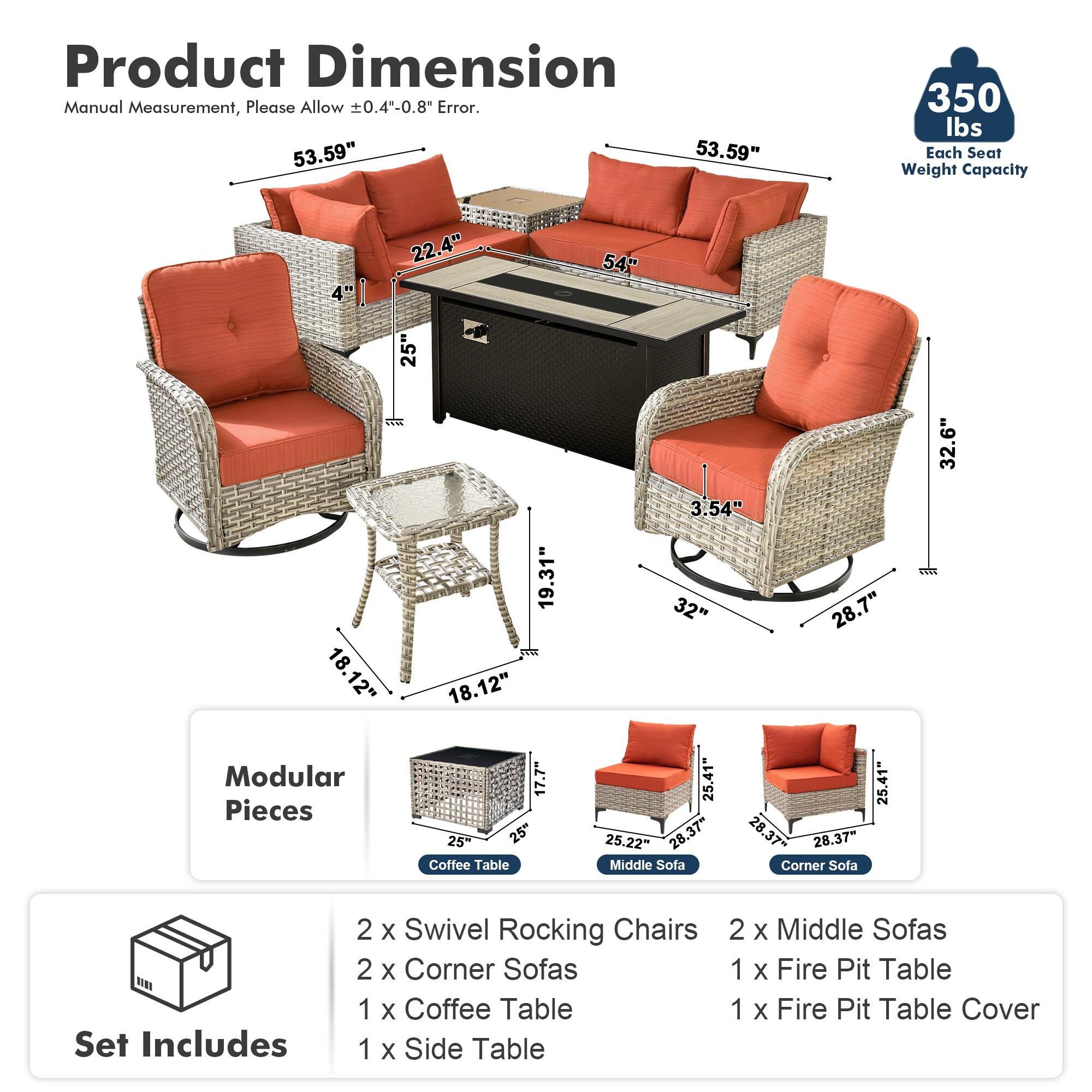 Pouuin SRFPNTC804 Patio-Sofas-Daybeds - View #2
