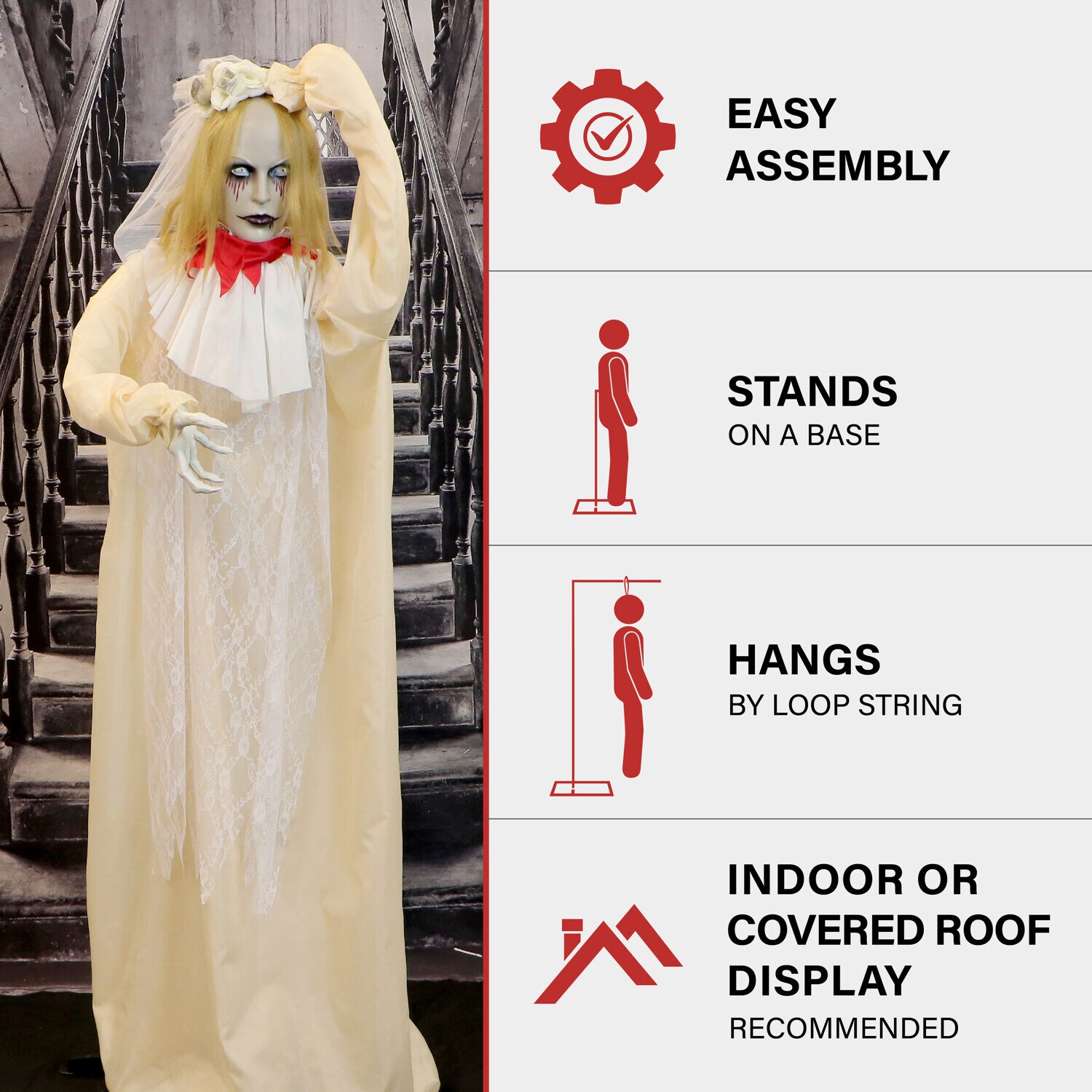 Haunted Hill Farm HHBRIDE-6FLSA Halloween-Animatronics - View #6