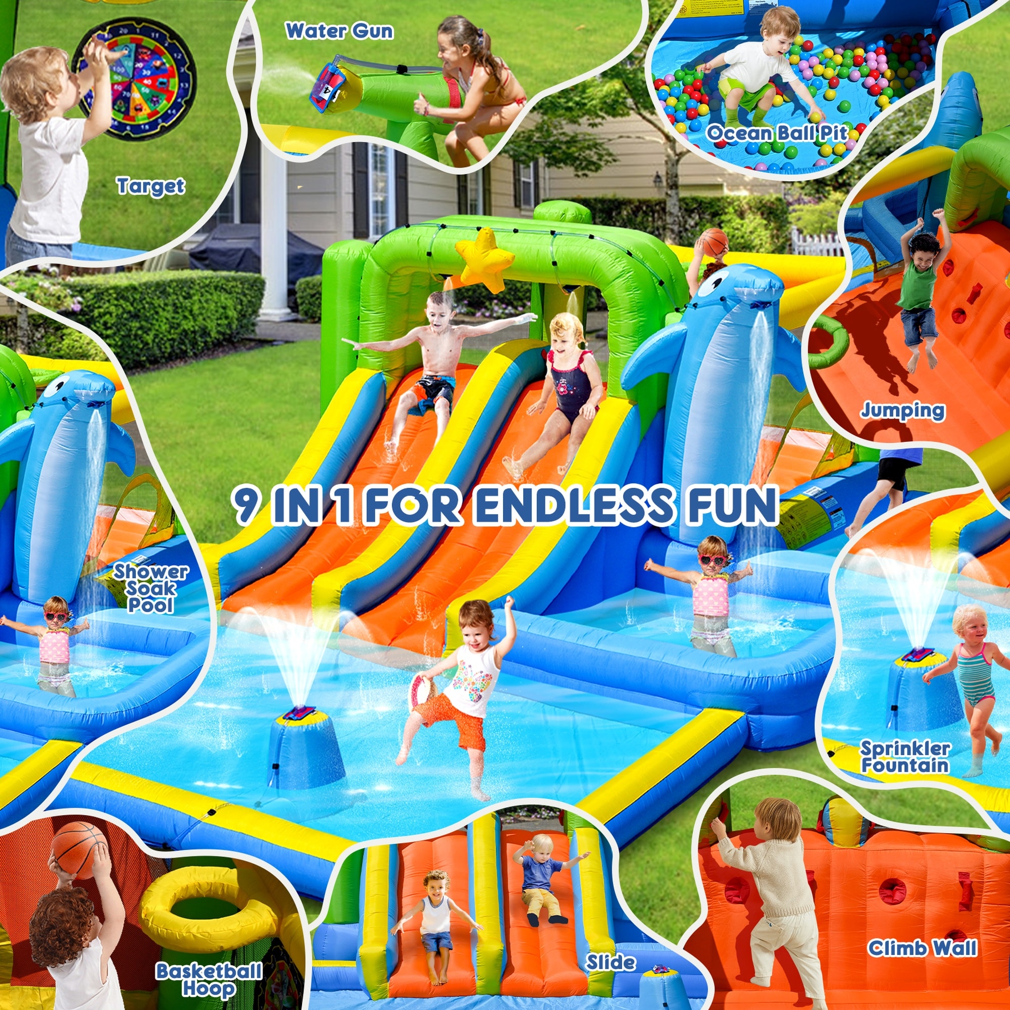 Vorene J-G0A4V71BUXS2 Bounce-Houses - View #2