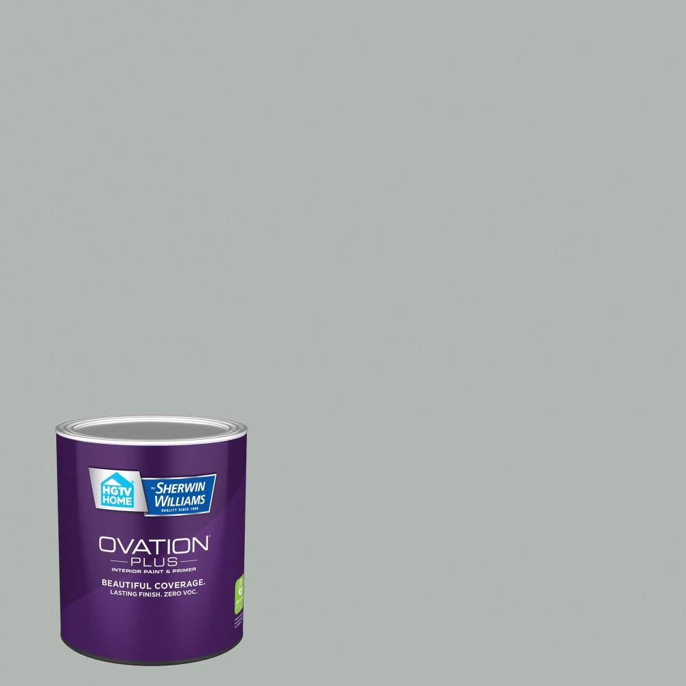 HGTV HOME by Sherwin-Williams 5002-1B-2557207 Ovation Plus Satin Smoke Infusion 5002-1B Latex Interior Paint Paint + Primer ( 1-quart )