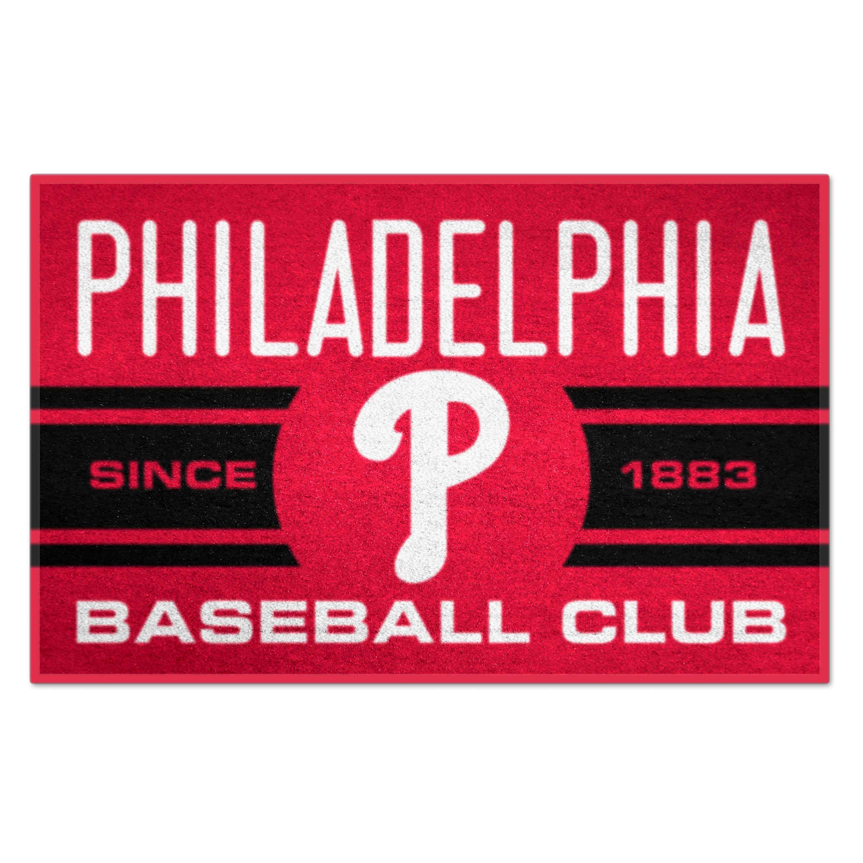 FANMATS 18479 MLB Uniform Starter Mat 2 x 3 (ft) Tufted Nylon Red Rectangular Indoor Throw rug