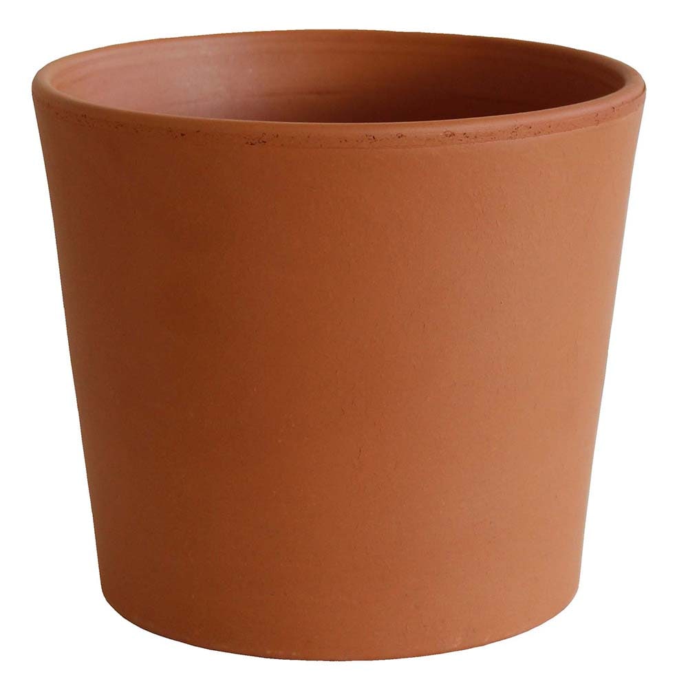 Pots with saucer attached Terracotta traditional style Small Ceramic Planter 