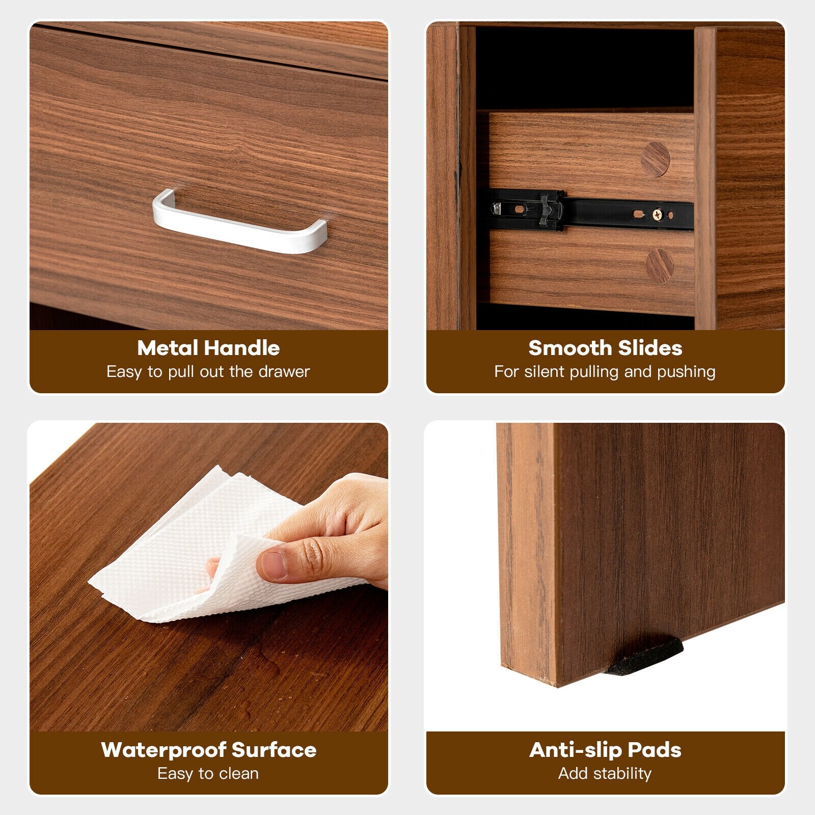 WELLFOR HW-HLY-62966BN nightstands - View #3