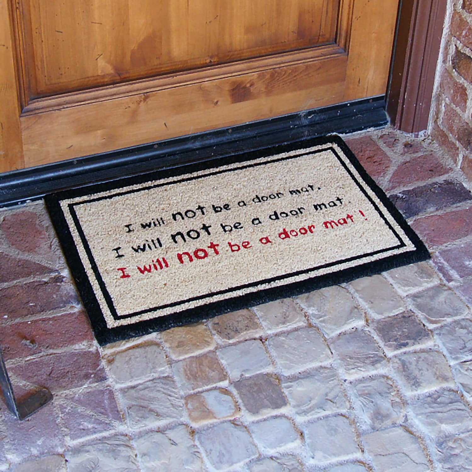 Rubber-Cal Rude Leave Door Mat Kit - 18 x 30 - 2 Doormats