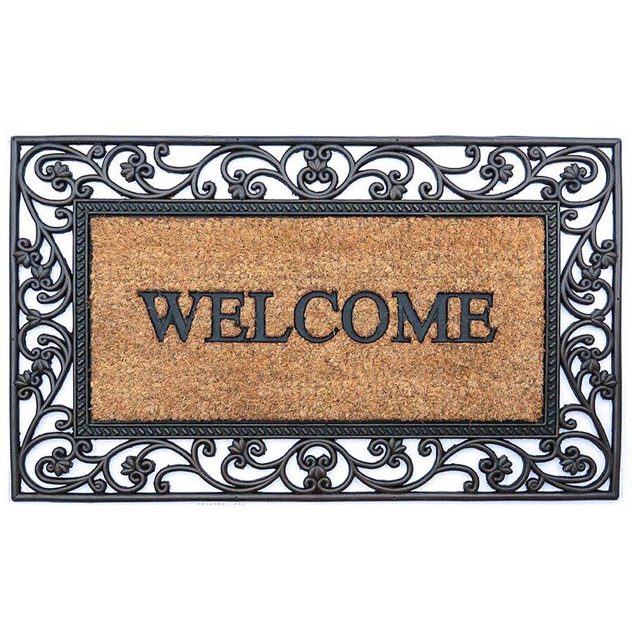 Style Selections Styleselections 2-ft x 3-ft Black Rectangular Indoor Door Mat Style Selections Styleselections 2-ft x 3-ft Black Rectangular Indoor Door Mat