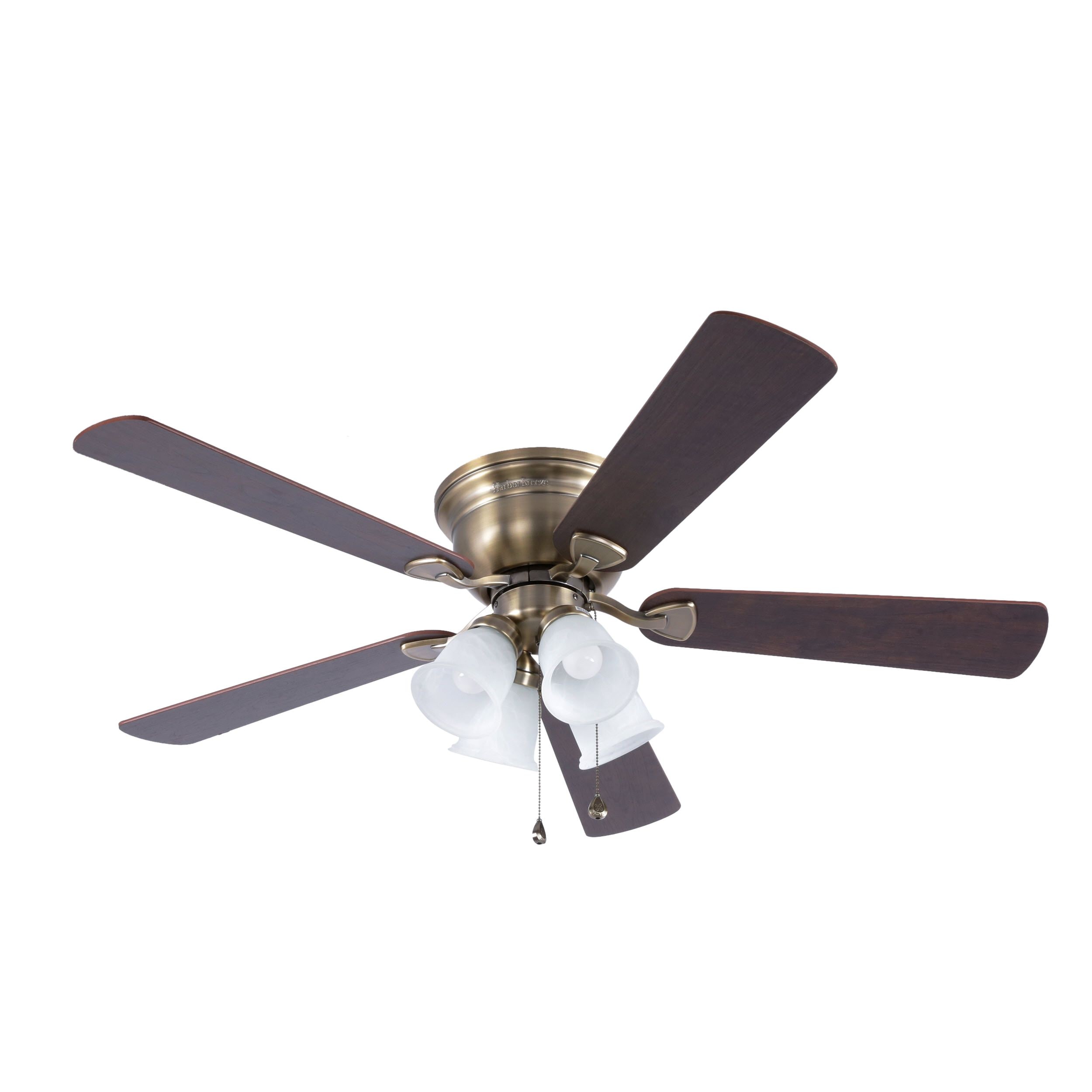 Harbor Breeze 52 In Centreville Antique Brass Ceiling Fan With Light