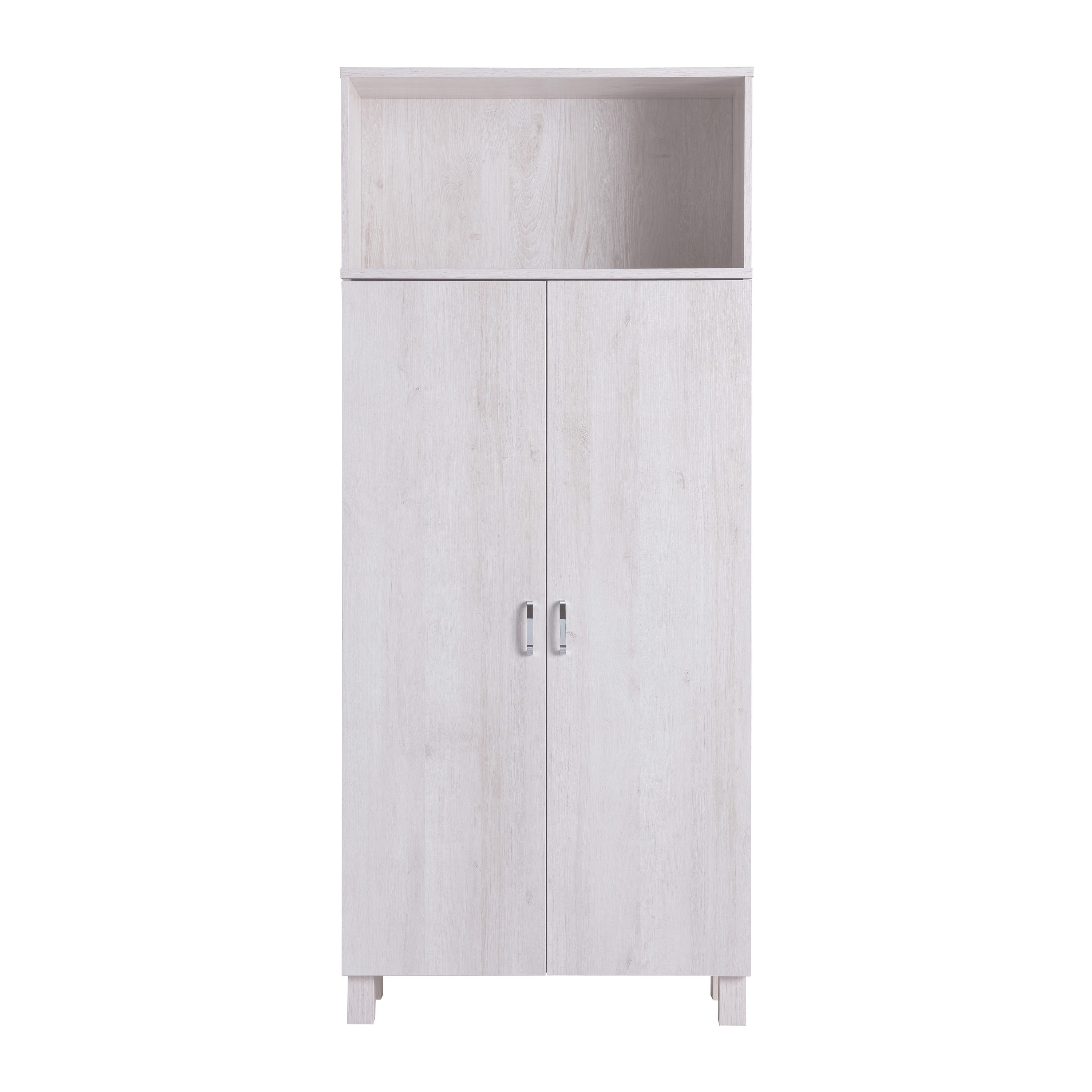 Furniture of America IDI-202802 Nura Transitional White Oak Pantry