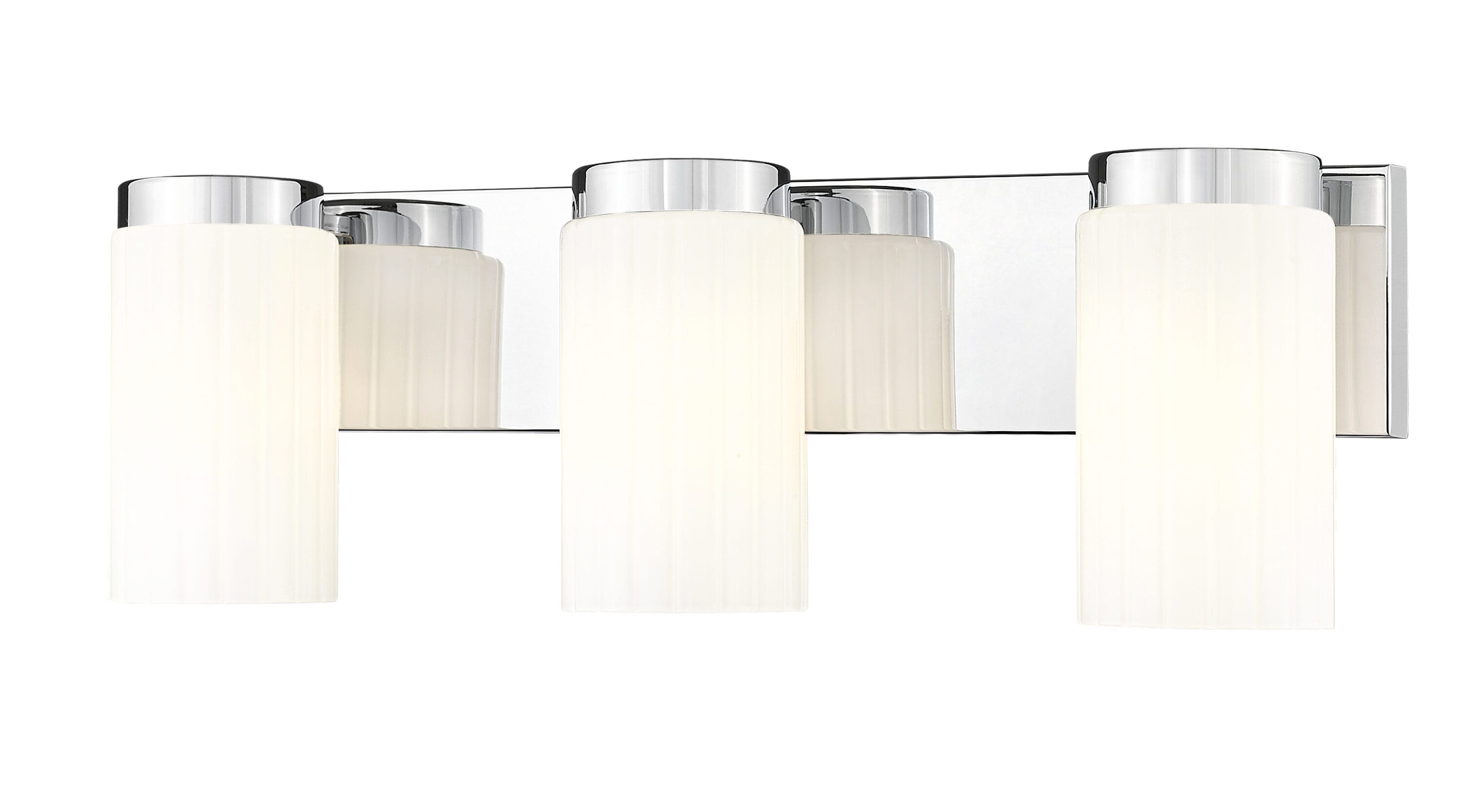 Z-Lite 746-3V-CH Burk 22.5-in 3 -Light Polished Chrome Transitional Vanity light