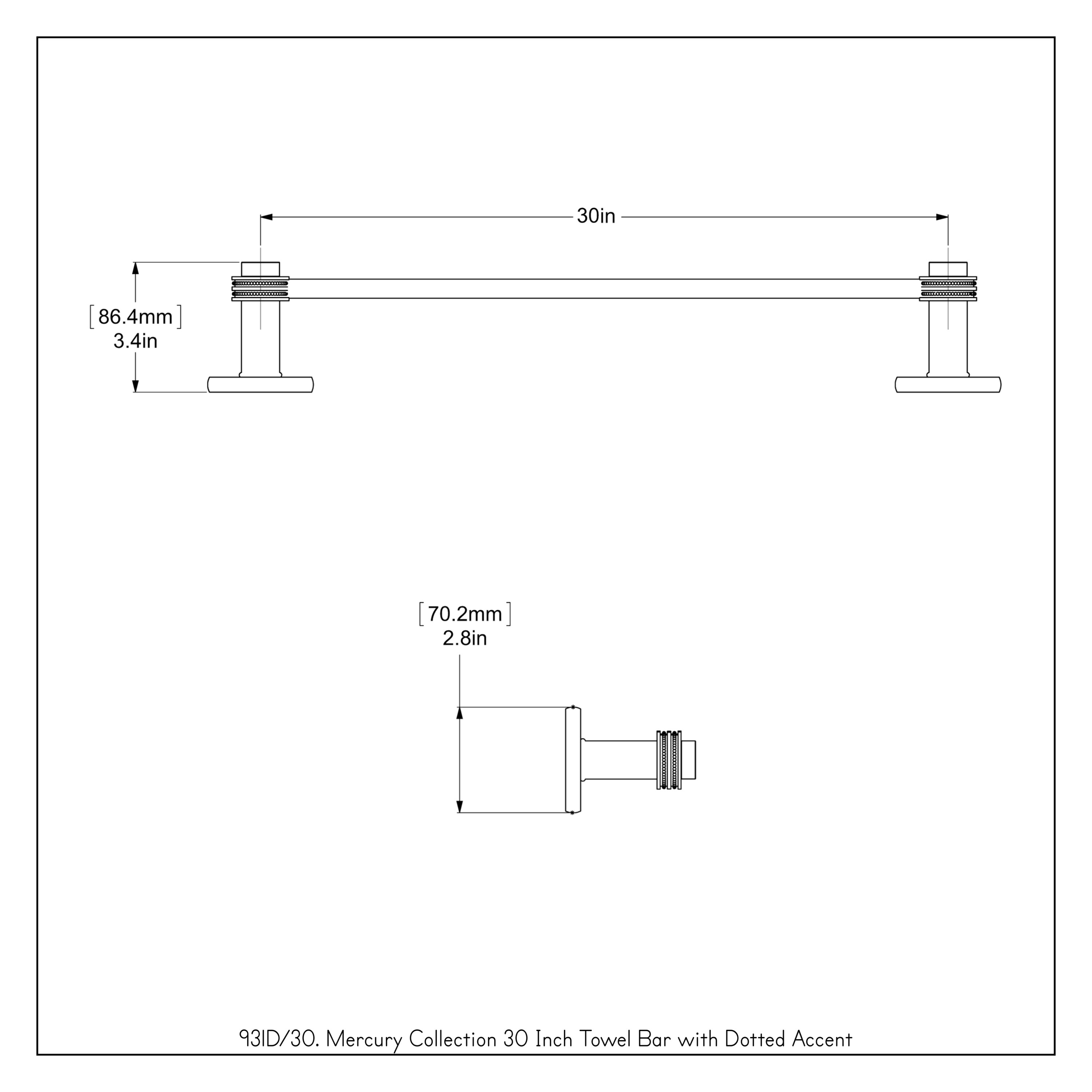 Allied Brass Mercury 30 x 32.5 Unlacquered Brass Solid Brass Double – US  Bath Store