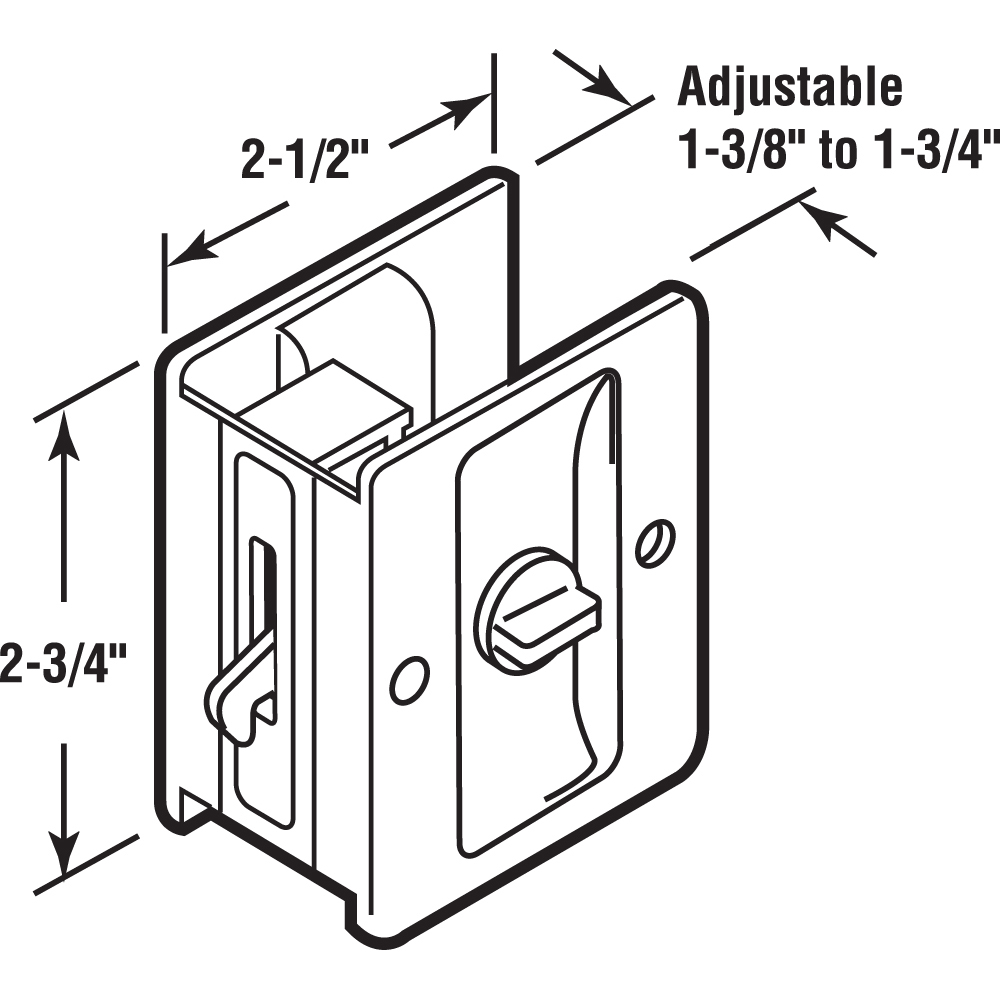 Prime-Line N 7239 Pocket-Door-Pulls - View #2