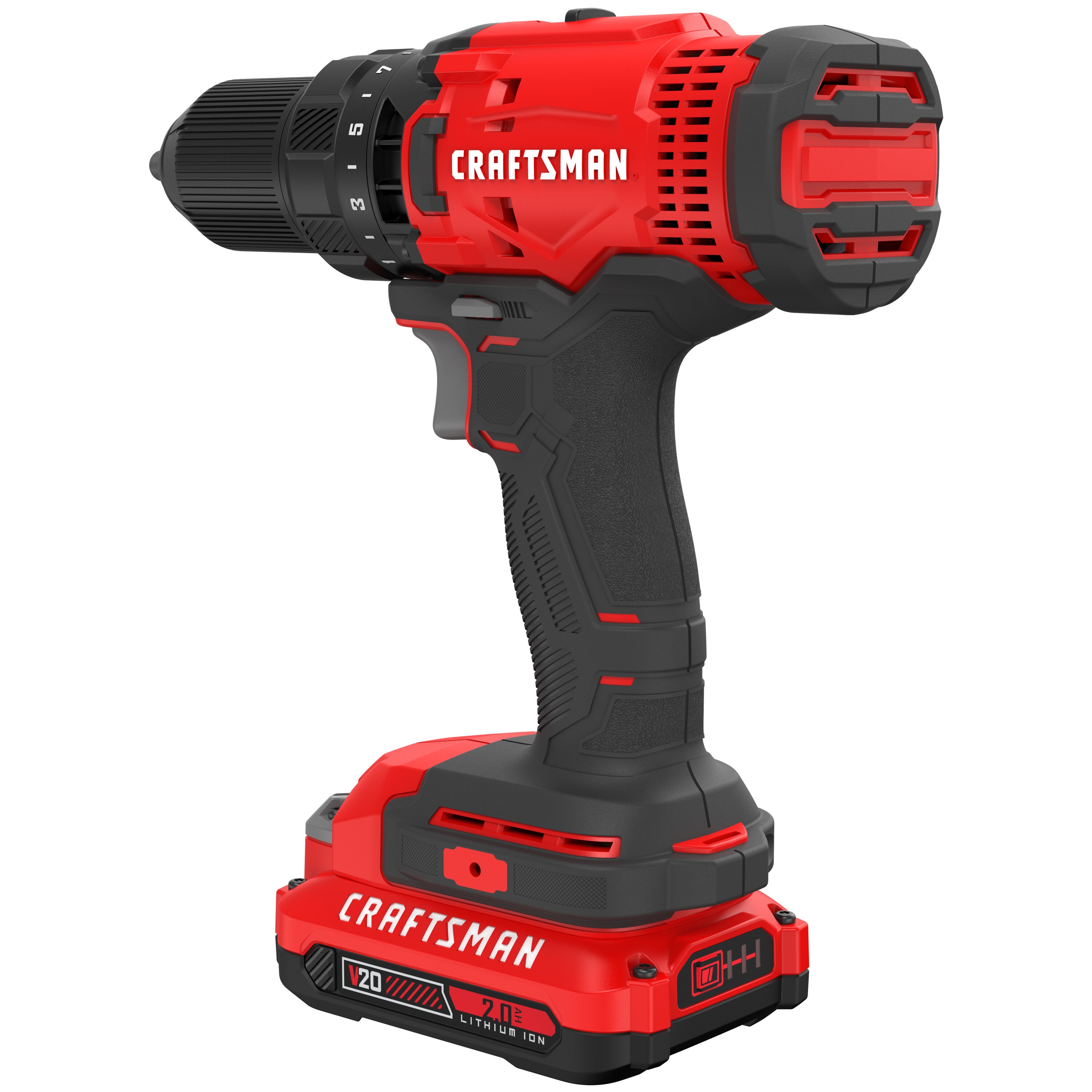 CRAFTSMAN V20 20-volt Max 1/2-in Cordless Drill (1-Battery Included,  Charger Included) in the Drills department at