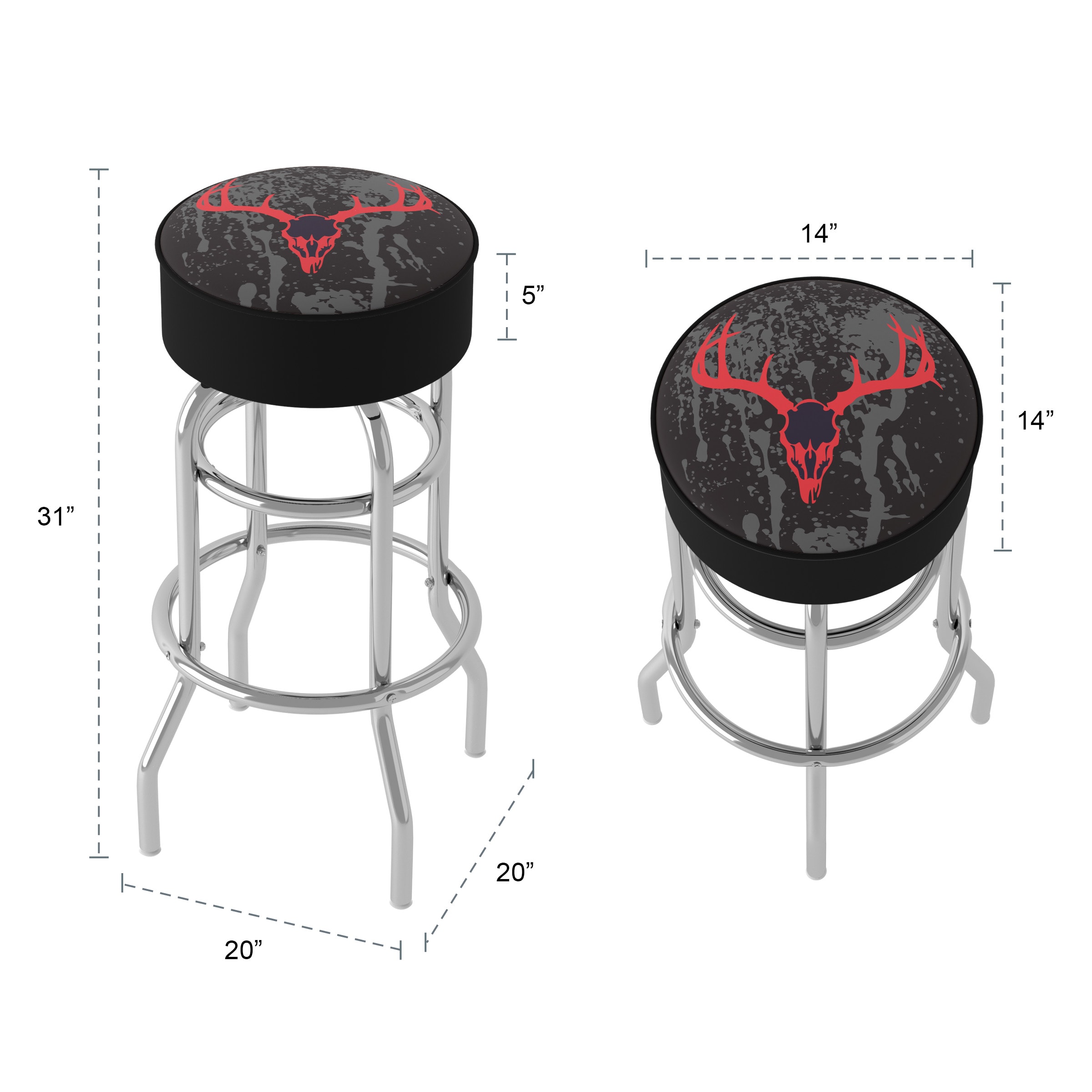 Trademark Gameroom HUNT1000-SK stools - View #5