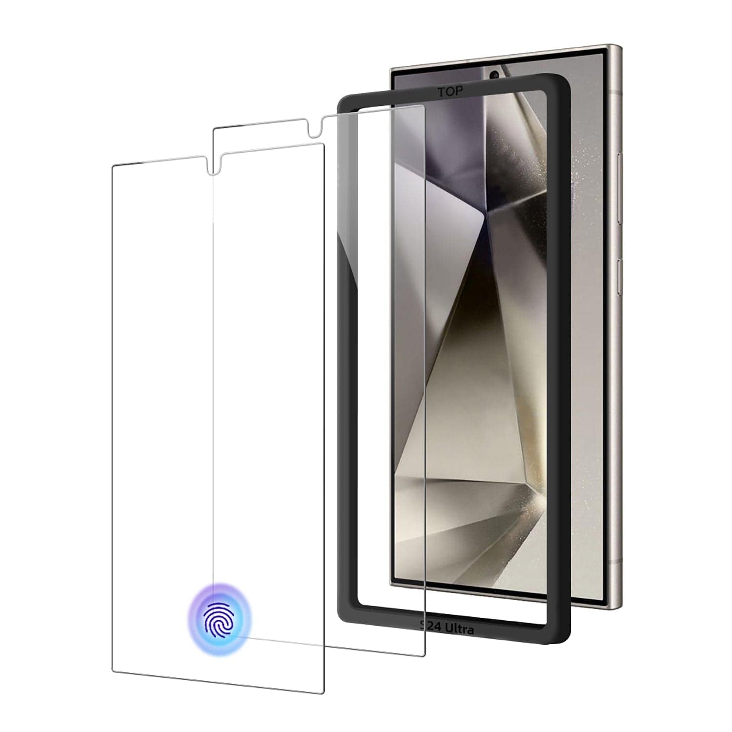 SAHARA  - ZeroDamage Ultra-Strong Tempered Glass Screen Protector (2-Pack) - Samsung Galaxy S24 Ultra