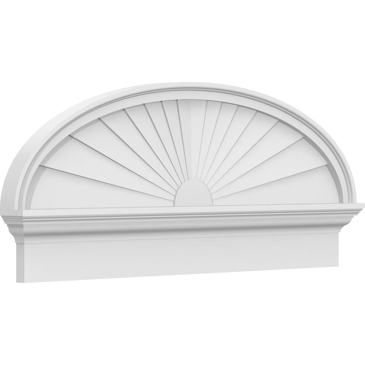 Ekena Millwork PEDPC040X170ELL01 40-in W x 16.875-in L PVC Pediment