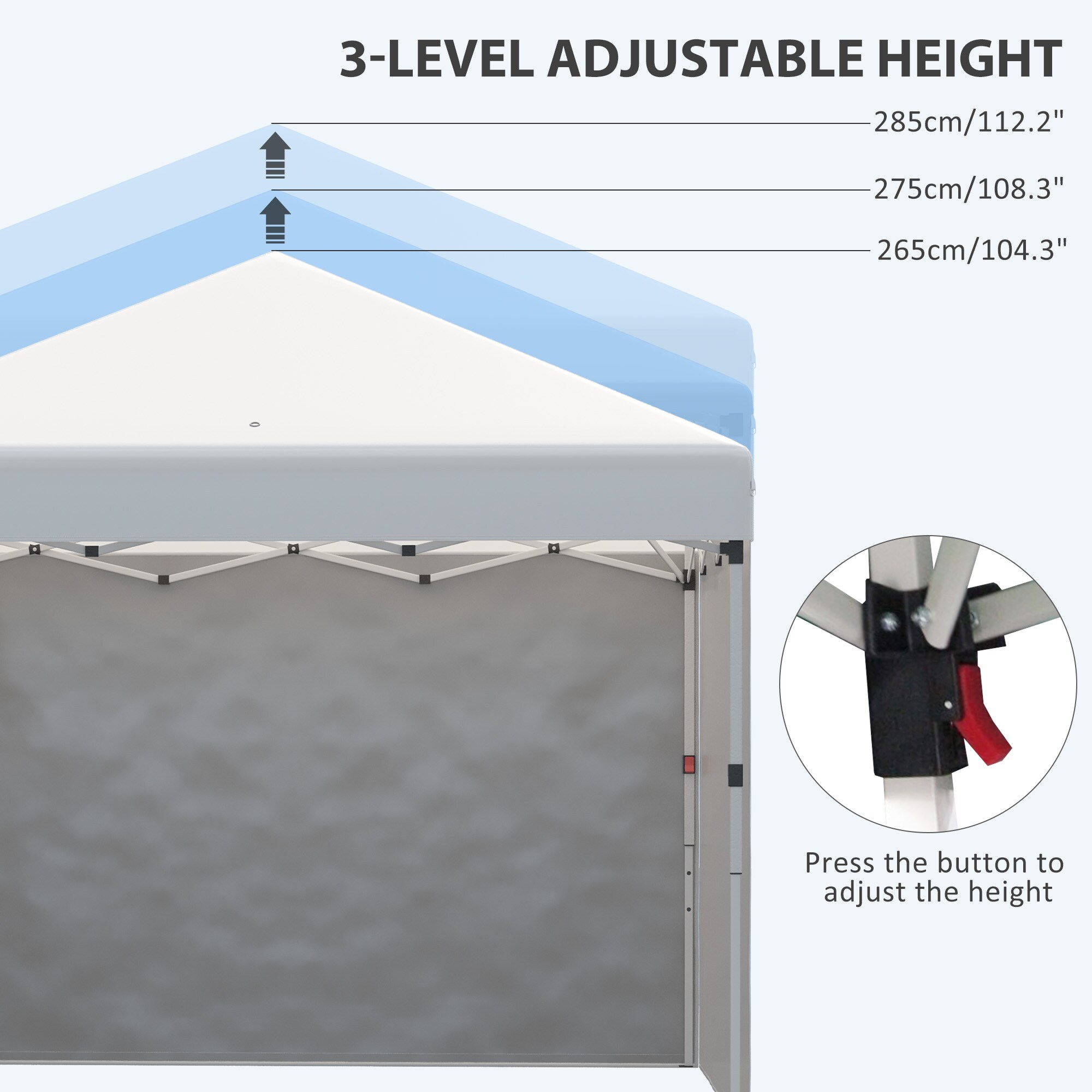 Outsunny 84C-403V01CW Canopies-Sl - View #8