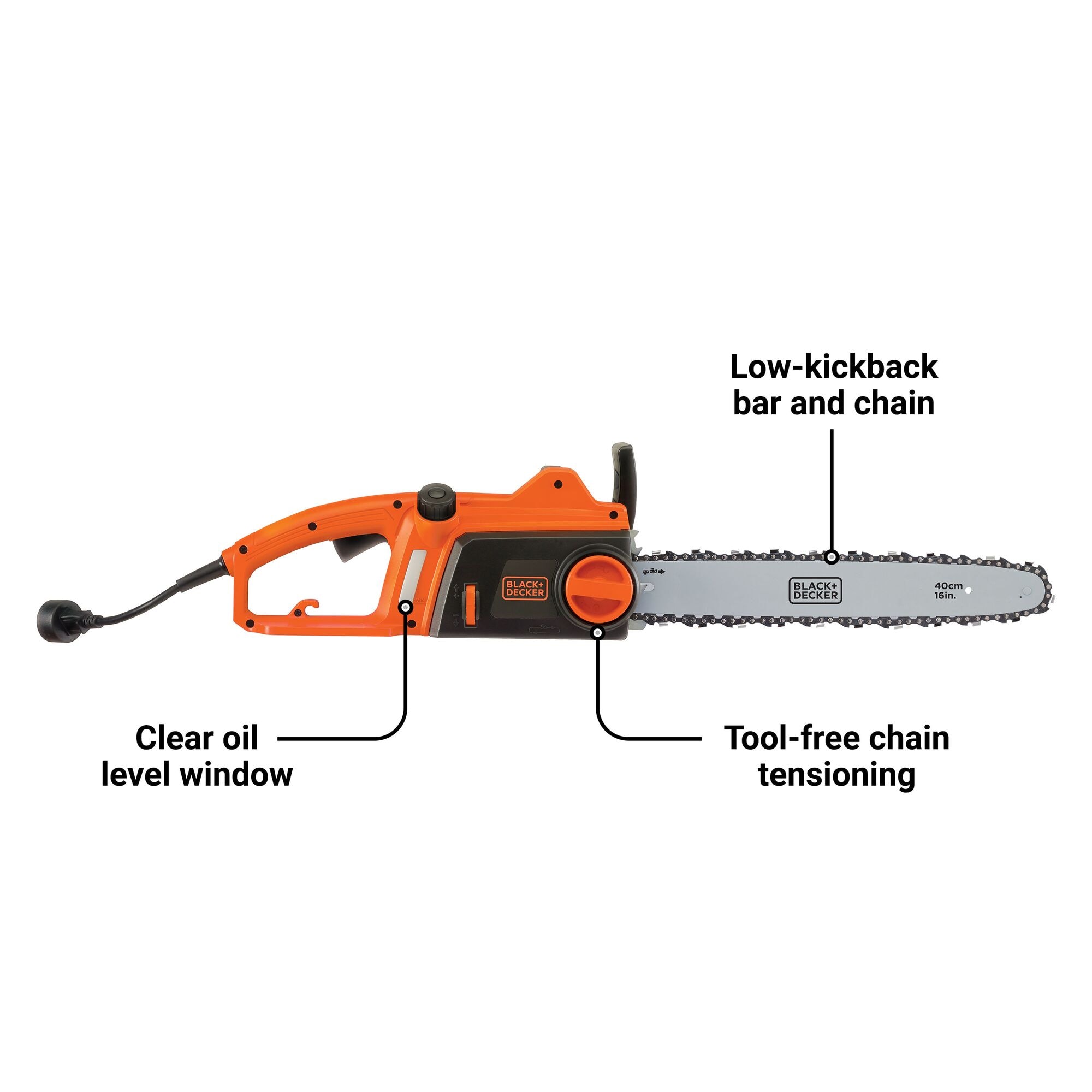 Black & Decker CS1216 12 Amp Corded 16 in. Chainsaw