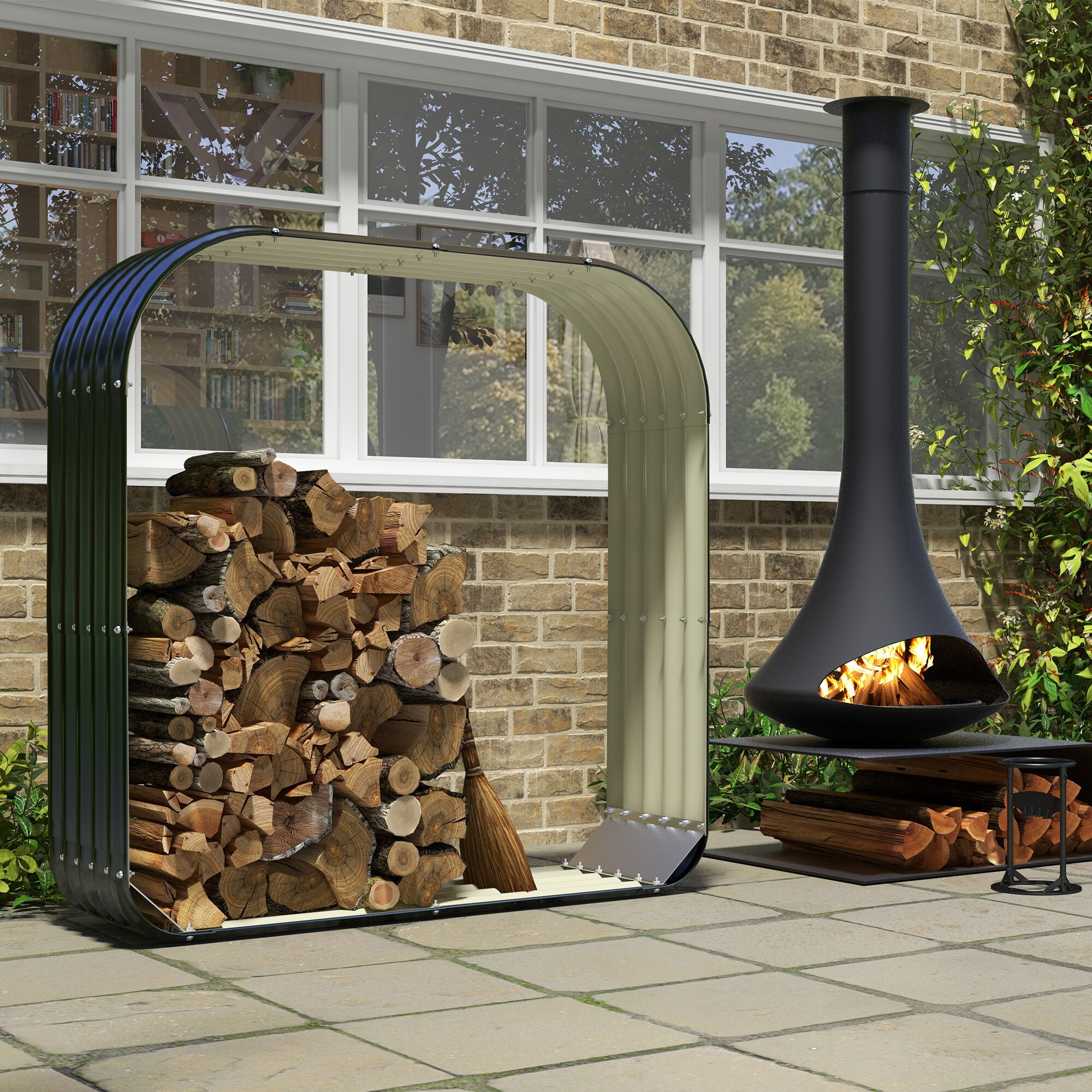 LUXEYARD DS-M-BAC07377 Firewood-Storage - View #8