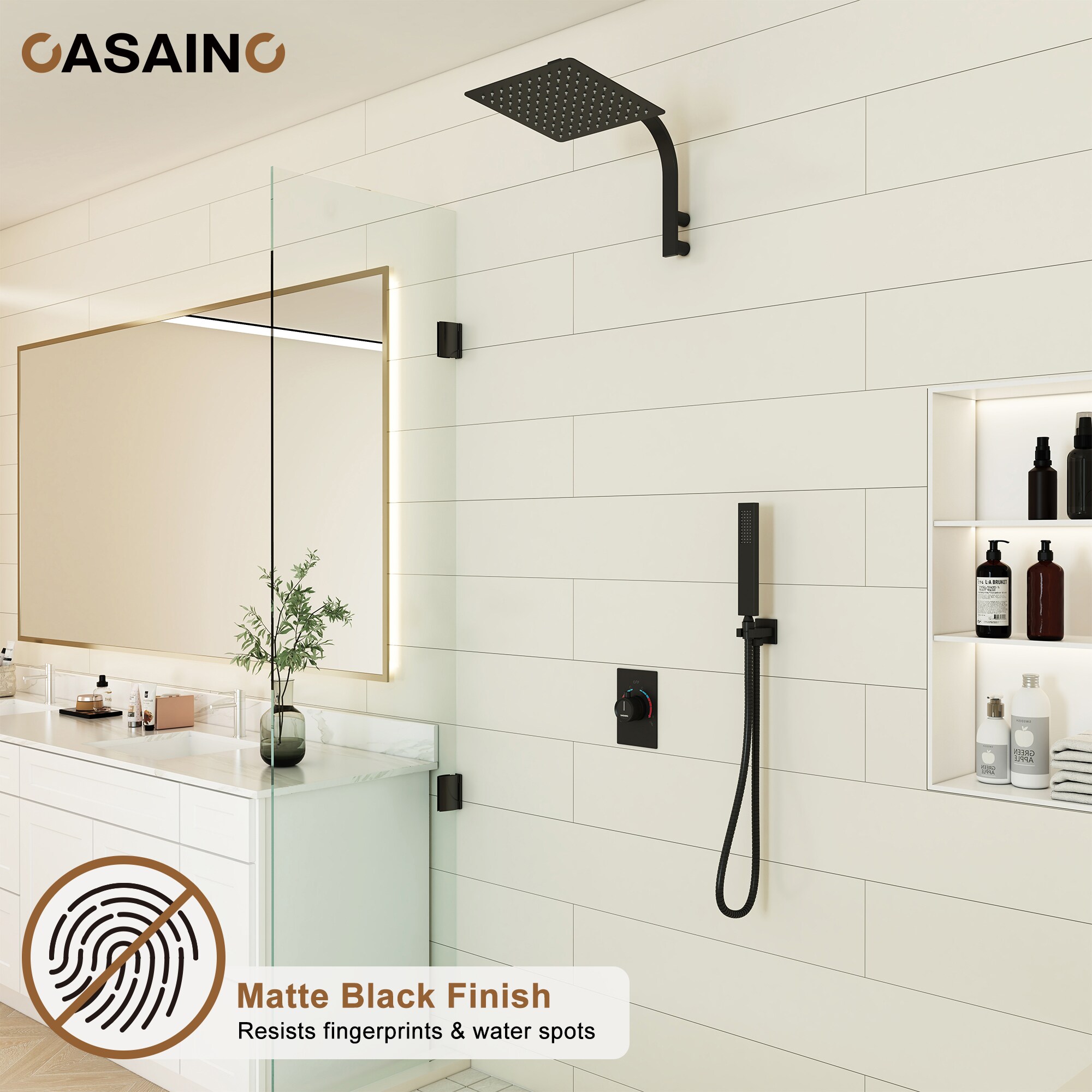 CASAINC WF-N93101LSJ-10 Showerhead-Bar-Panels - View #3