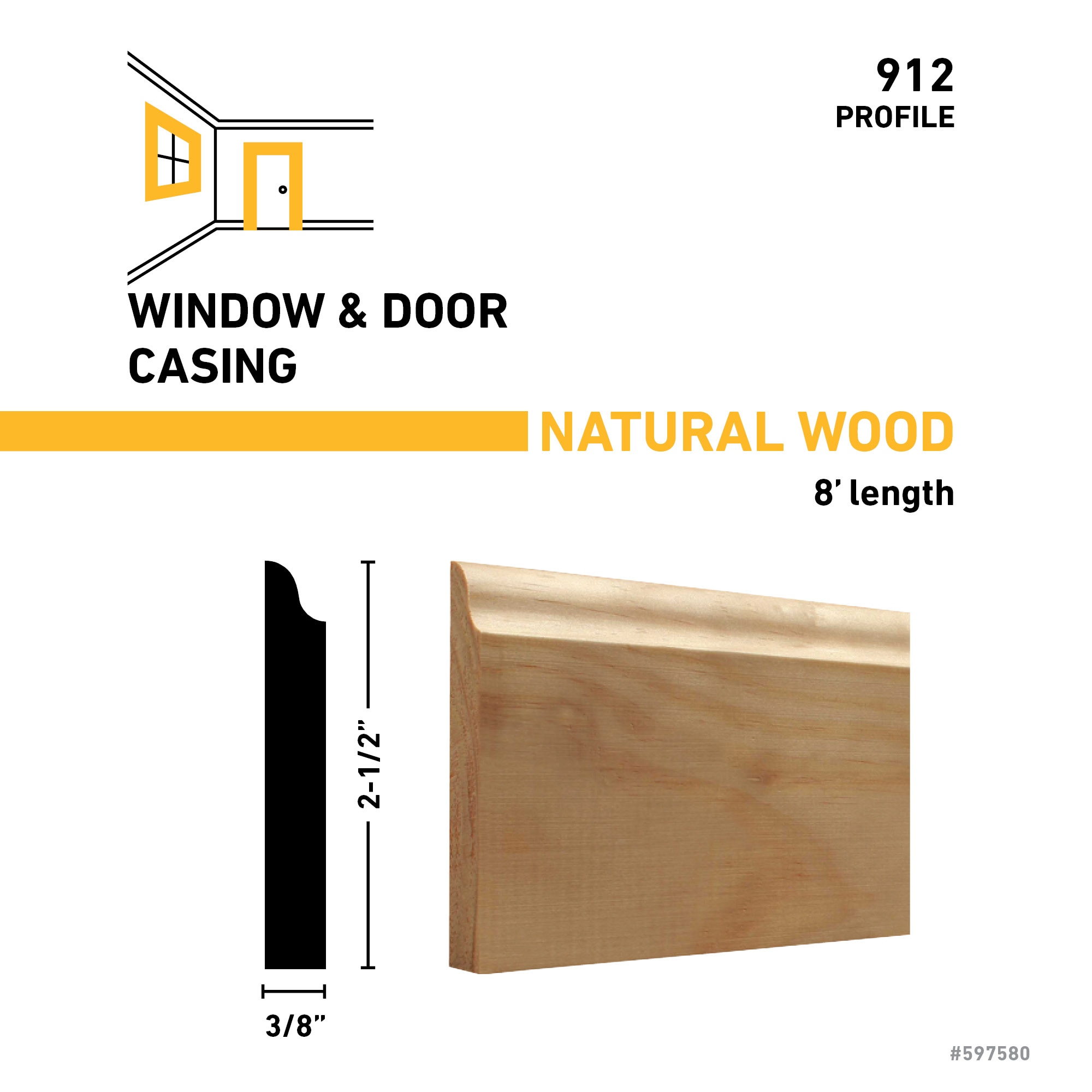 RELIABILT 912 8 PINE Window-Door-Casings - View #2