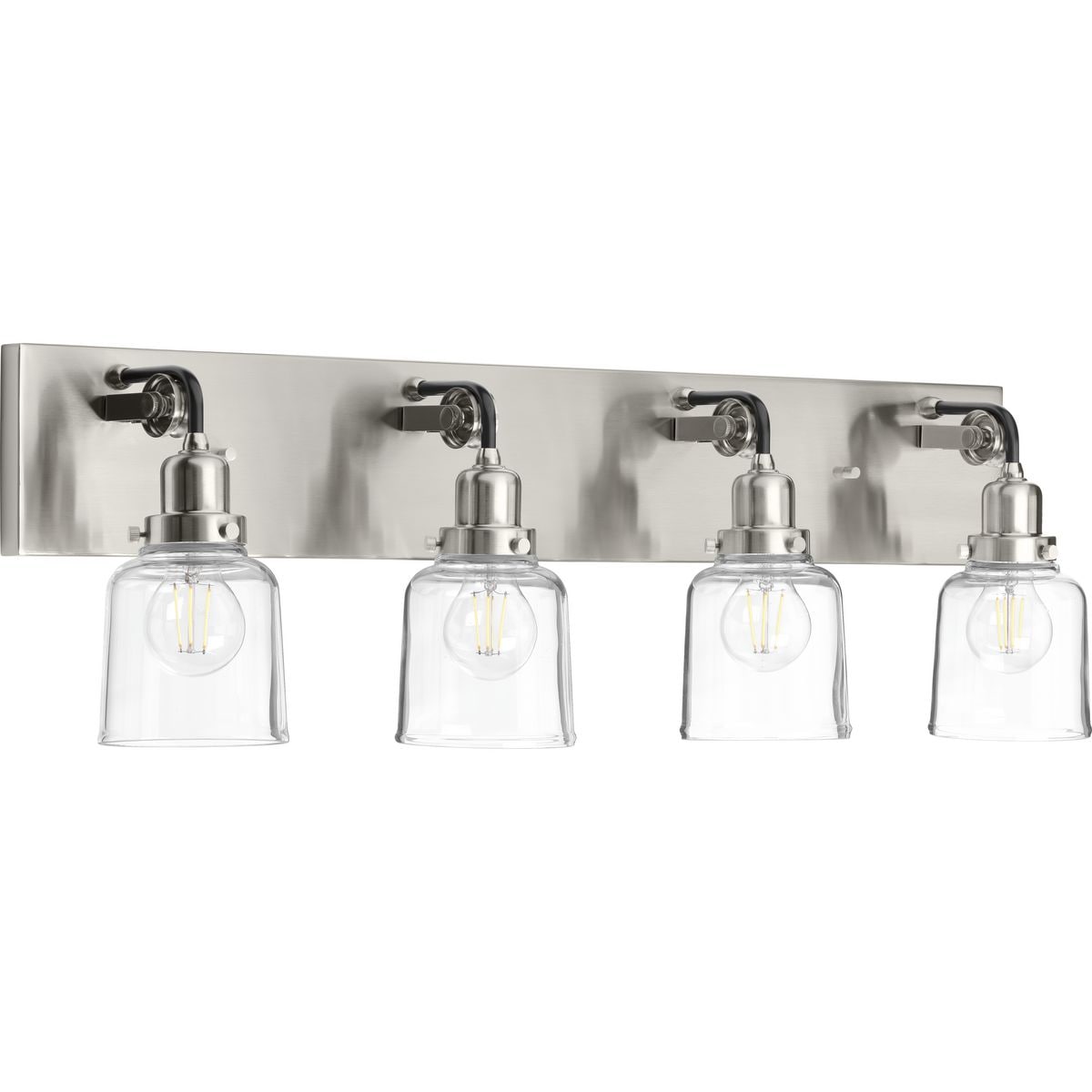  P300229-009 Rushton 32-in 4 -Light Brushed Nickel Farmhouse Vanity light