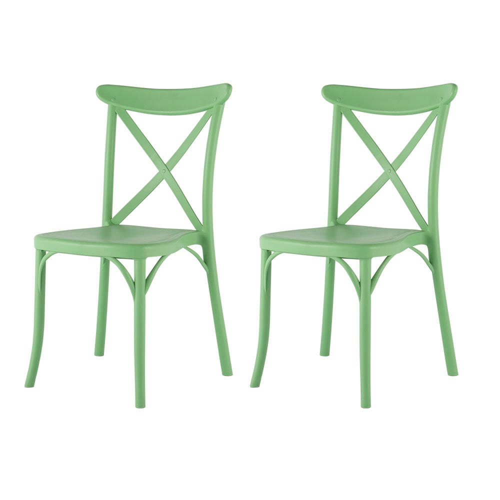 Lagoon 7061VB-SSTOS Set of 2 Traditional Dining Side Chair (Plastic Frame)