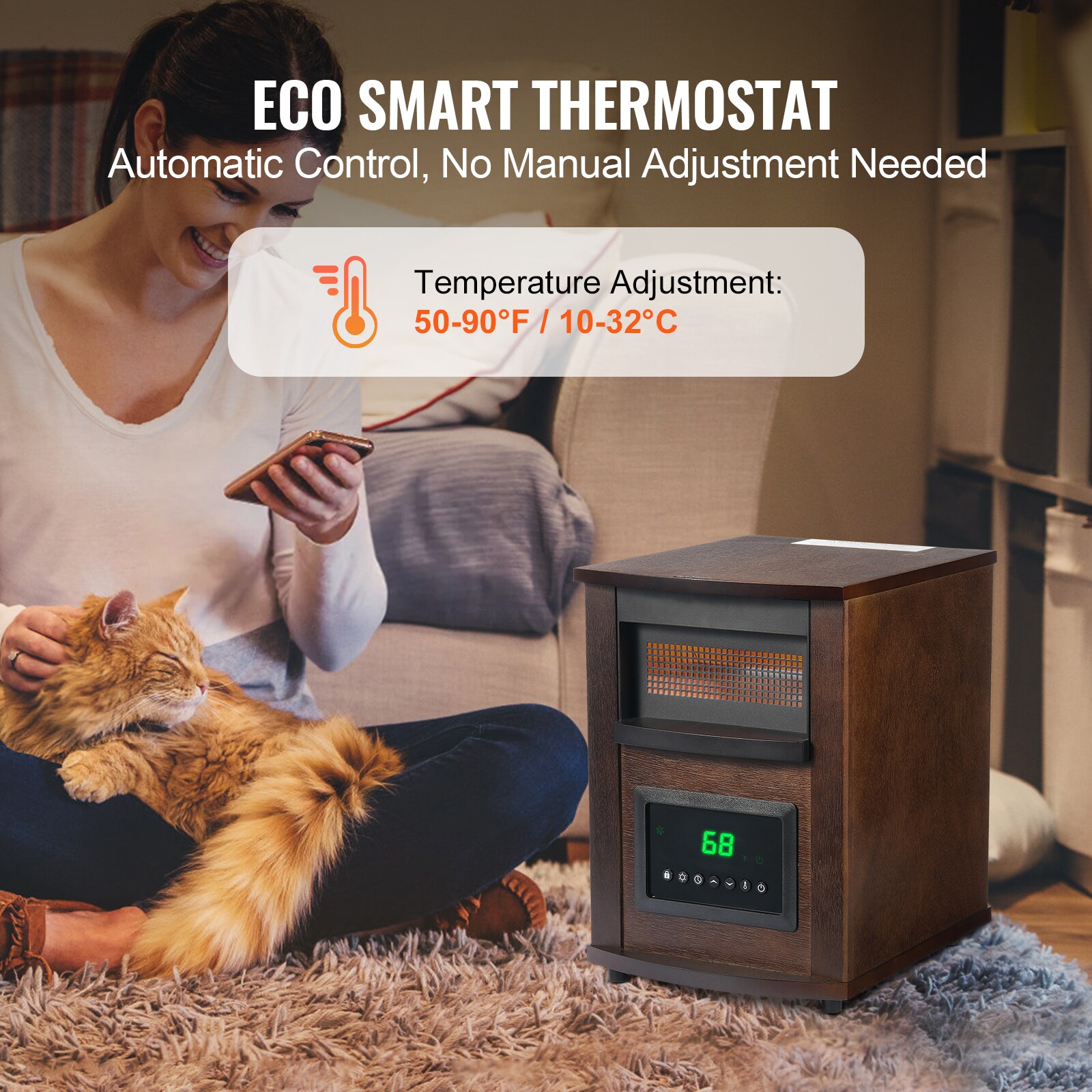 VEVOR HWXJRQXXMX15WWJT9V1 Portable-Electric-Heat - View #9