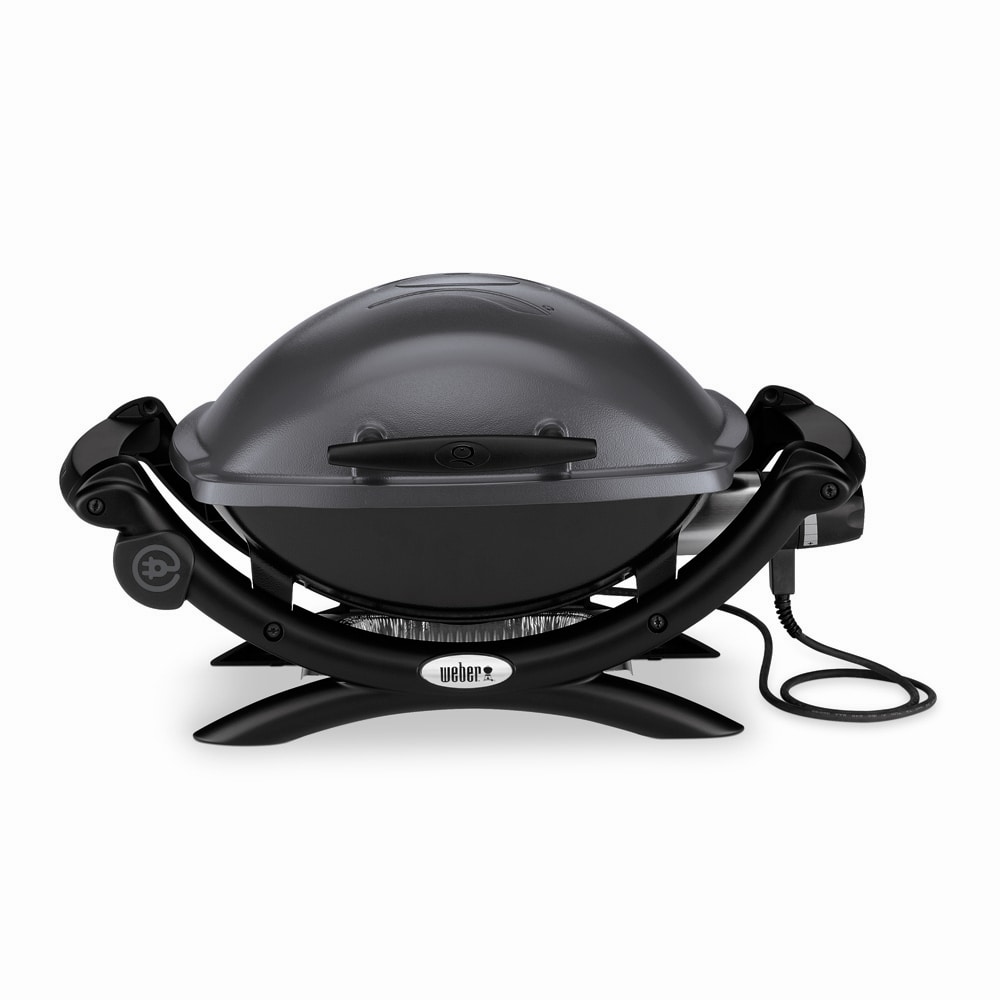 Weber Q1400 1560-Watt Dark Gray Electric Grill the Electric Grills department at Lowes.com