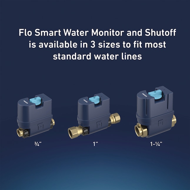 Moen Flo Smart Water Monitor 3/4in to 11/4in Indoor/Outdoor Smart