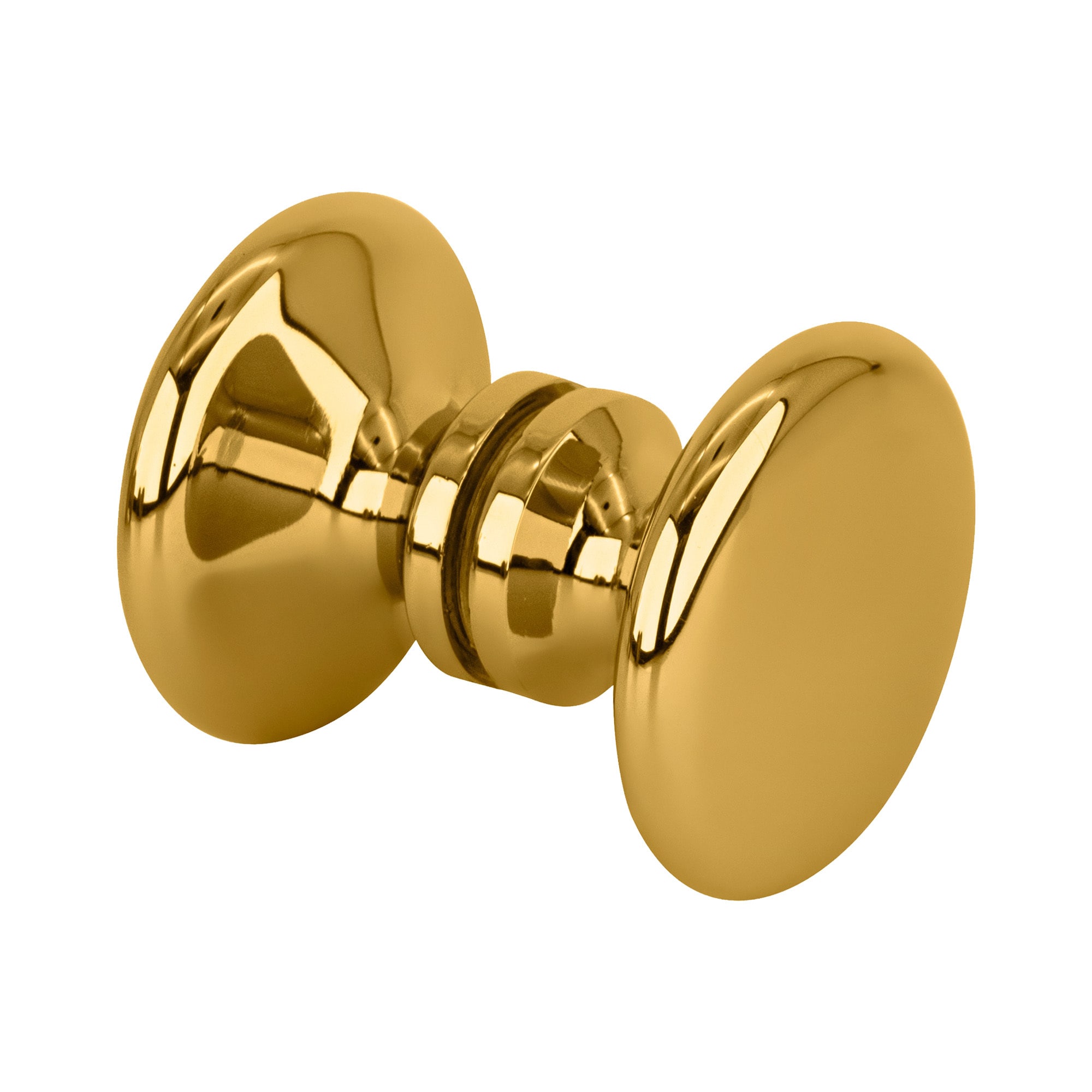 Brixwell  BSK100BR Polished Brass Traditional Style Back-to-Back Shower Door Knobs