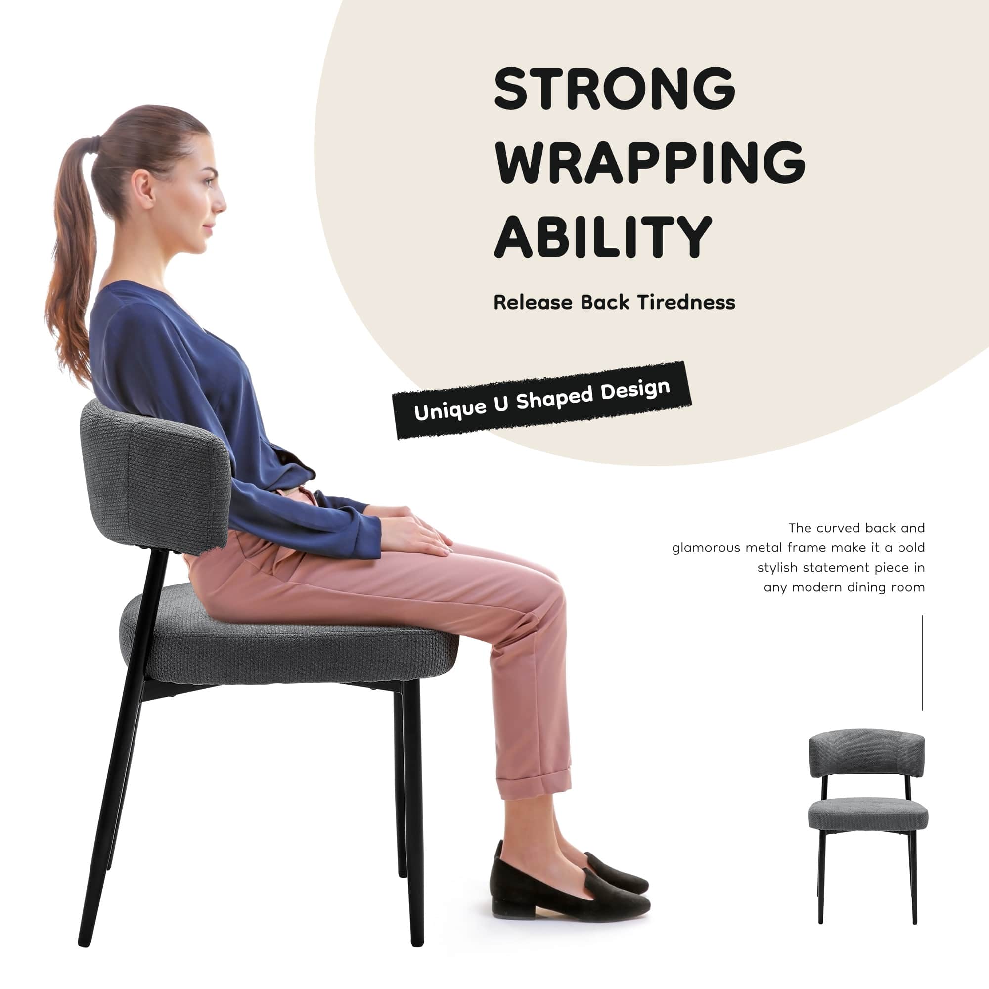 Bestier USLOW-HJ103854 Dining-Chairs - View #5