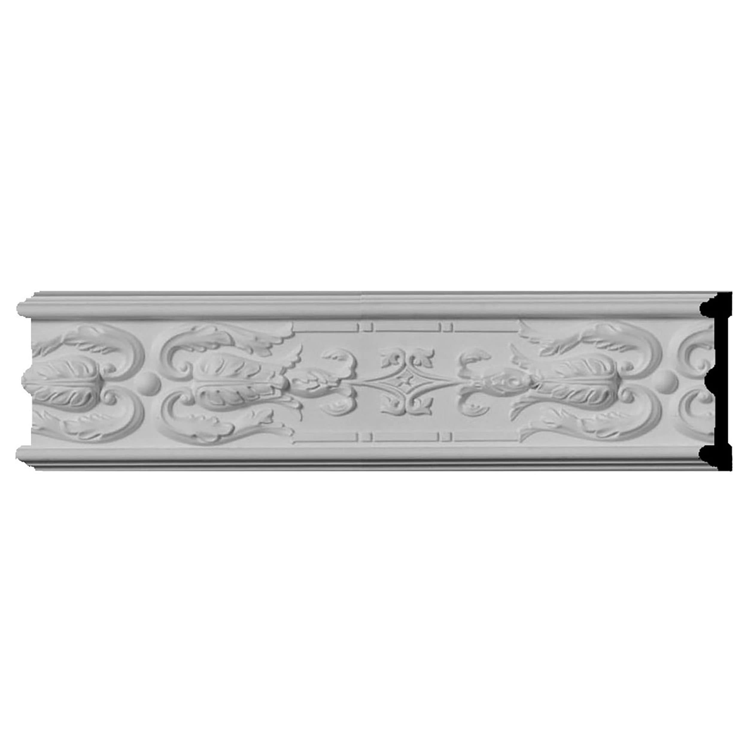 Ekena Millwork CHA04X00LI-CASE-2 Lisbon 4-3/4-in x 7-ft 10-1/2-in Primed Polyurethane Chair rail Moulding 2 -Pack