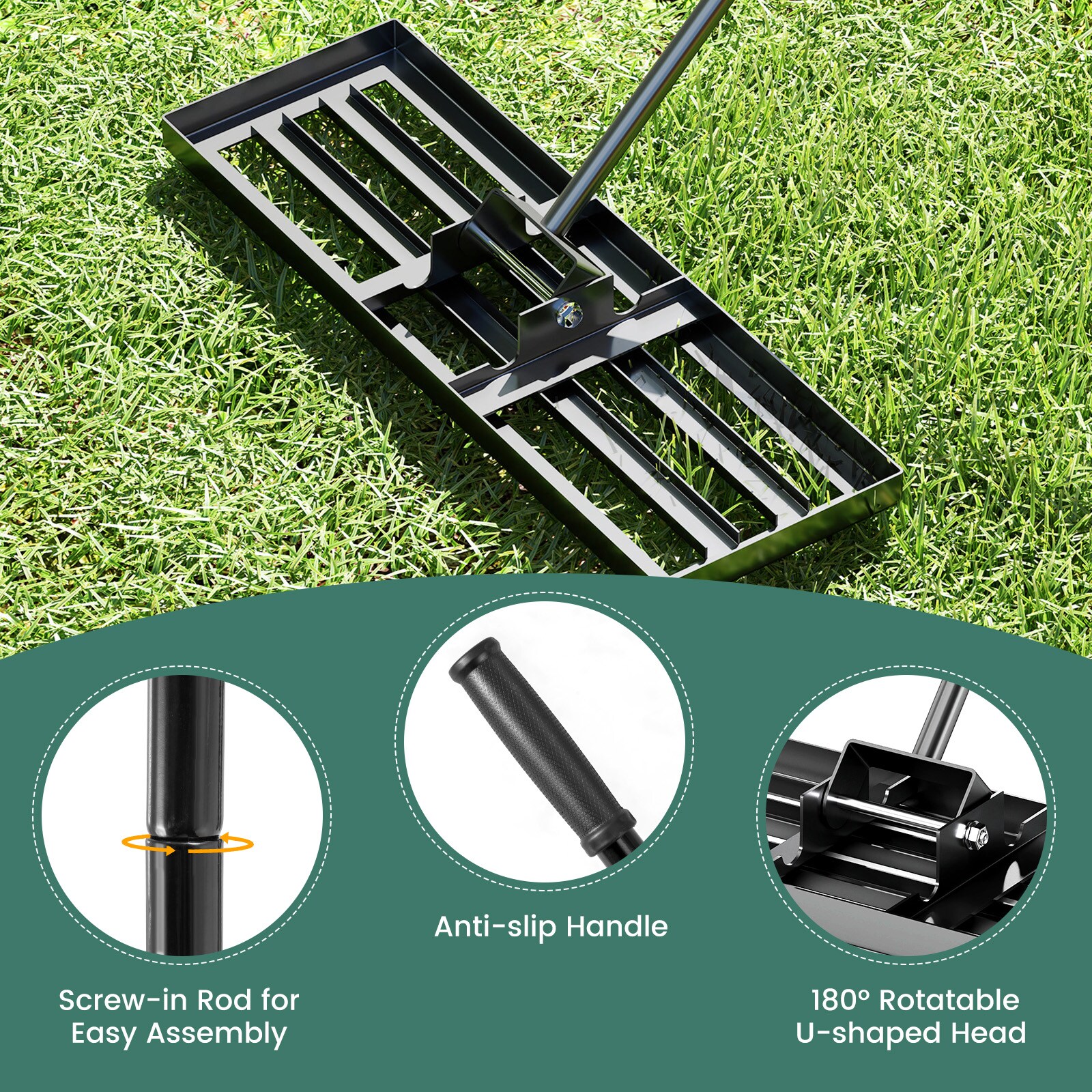 YERIVA YD3BK404TG Level-Head-Rakes - View #6