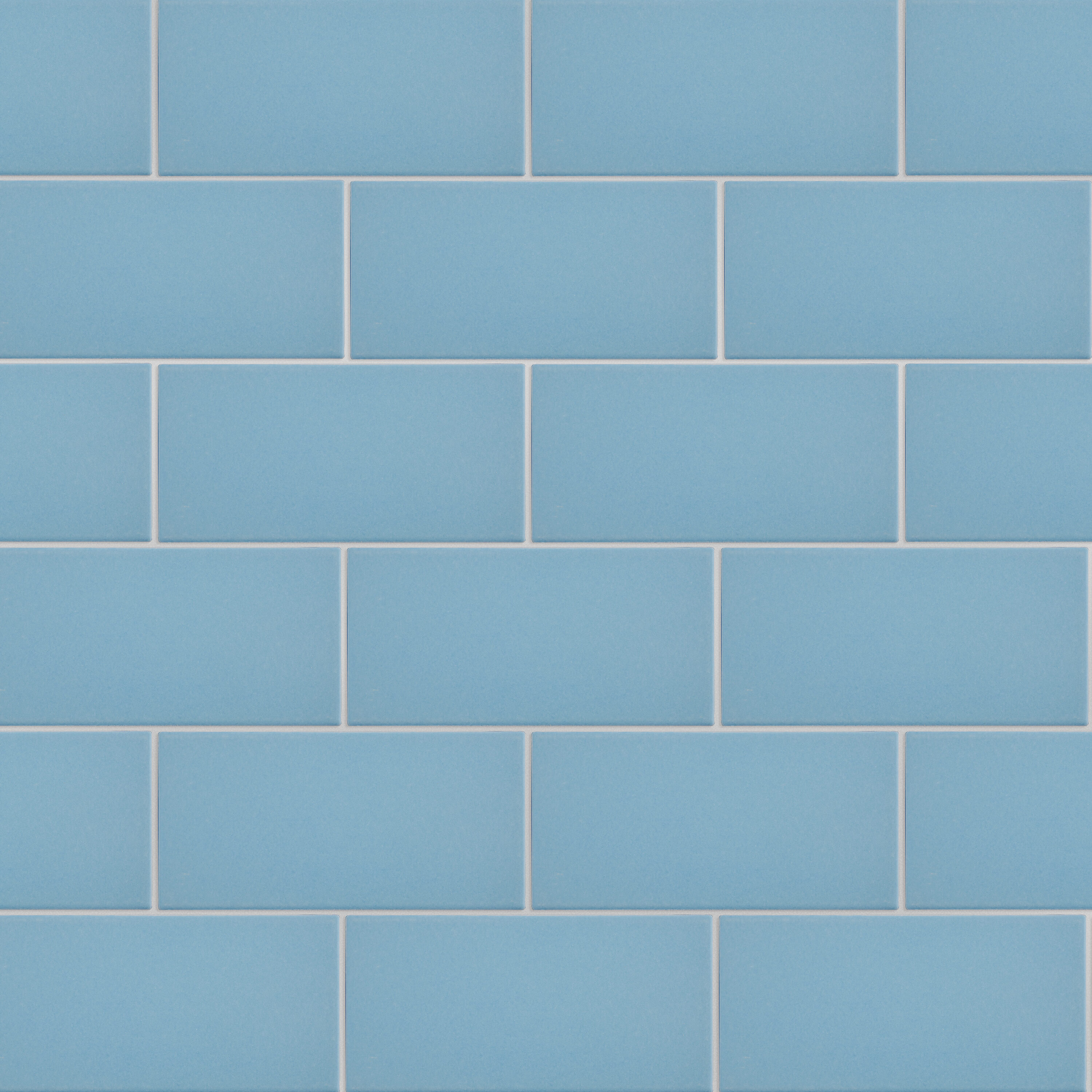 Affinity Tile Sample - Piscina Matte Blue with BioTech 5-in x 10-in Matte Porcelain Subway Floor and Wall Tile