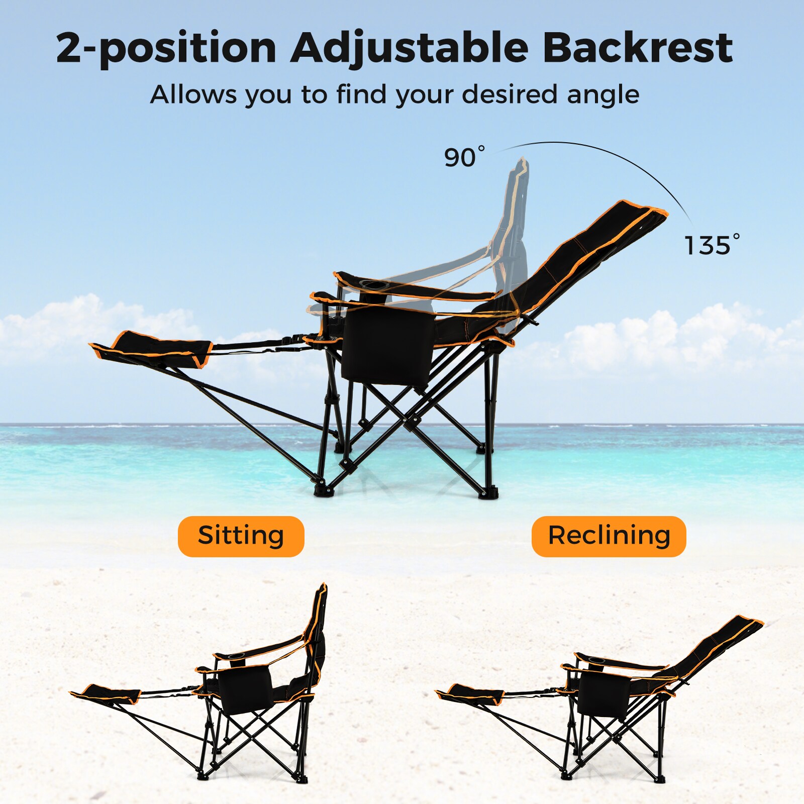 Slickblue D-CO-KD01711PN Beach-Camping-Chairs - View #4