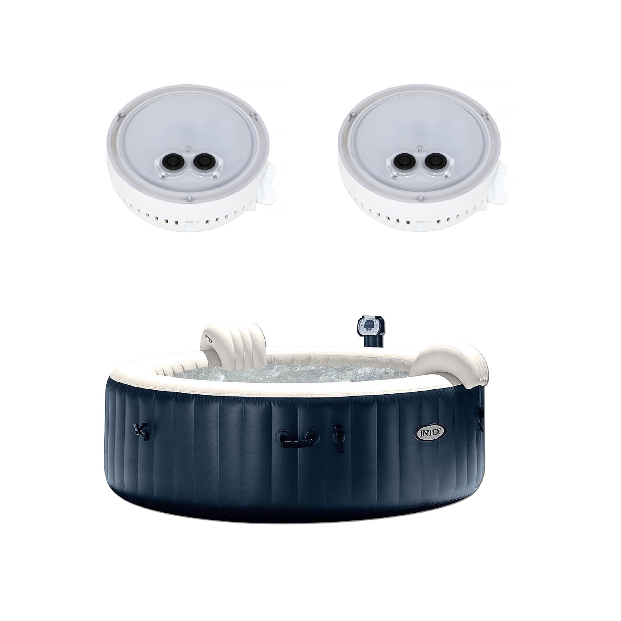 Intex 175122 85-in x 28-in 6-Person Inflatable Round Hot Tub