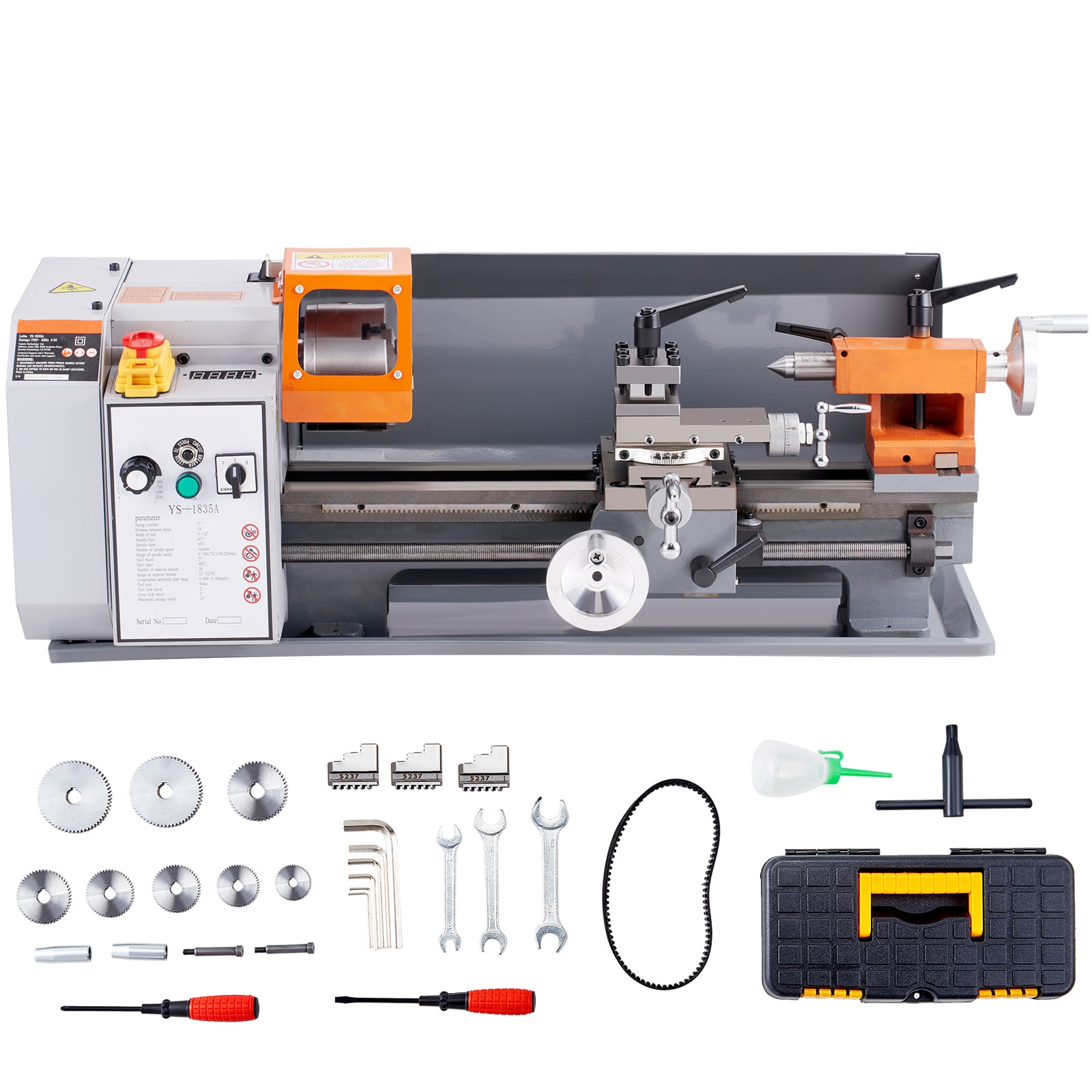 SVOPES 7-in x 14-in Variable Speed Wood Lathe #SVOPESTSJSCCY03803V1