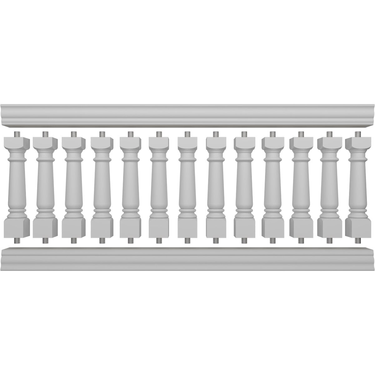 Ekena Millwork BALK40X096WED railings - View #5